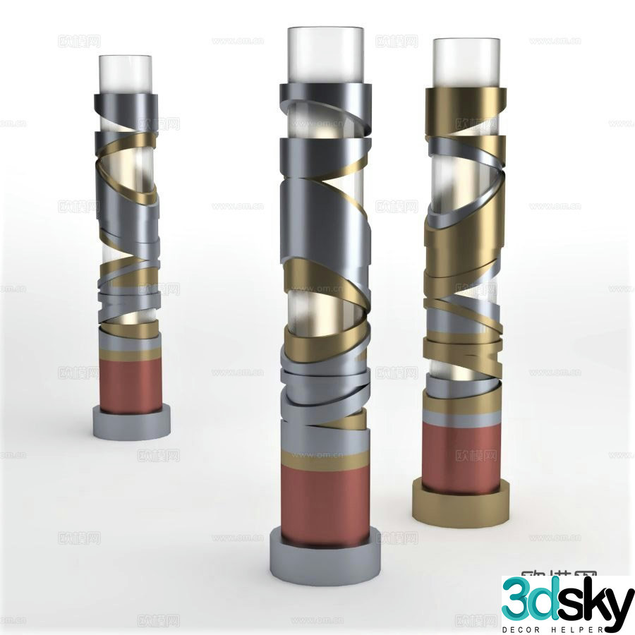 Modern floor lamp lighting 3d model