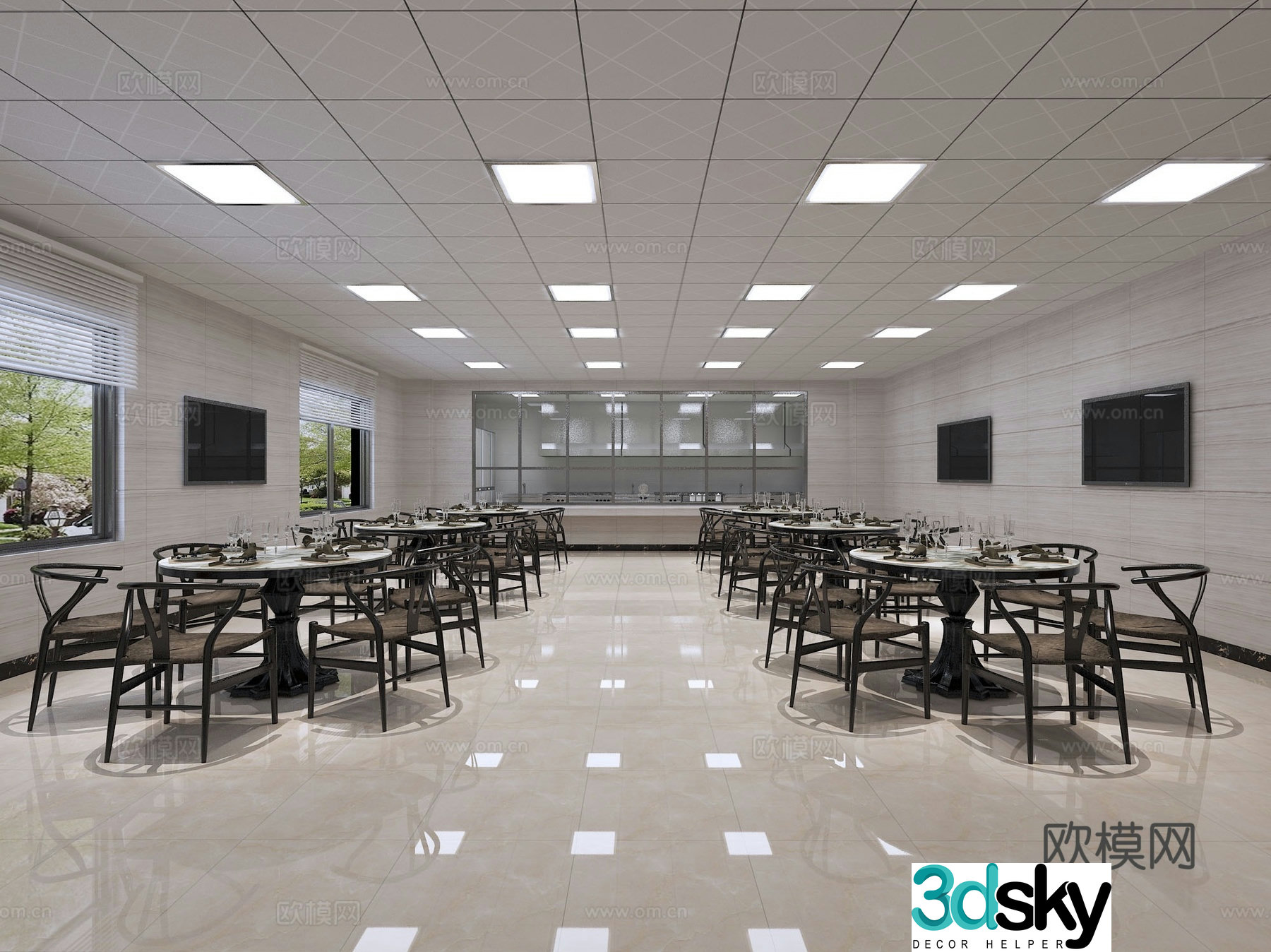 Staff canteen Staff canteen 3D model