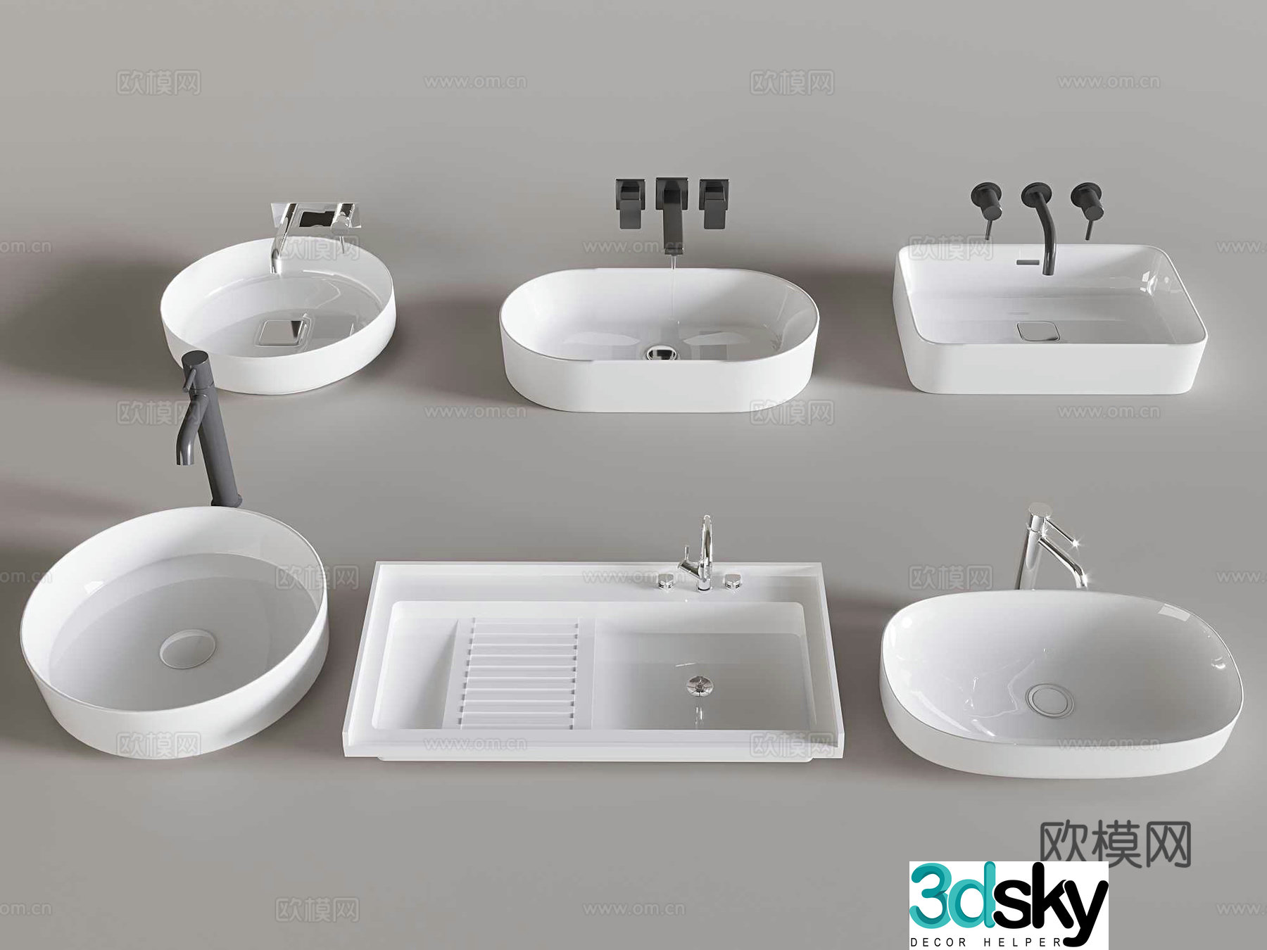 Wash basin wash basin above counter basin 3d model