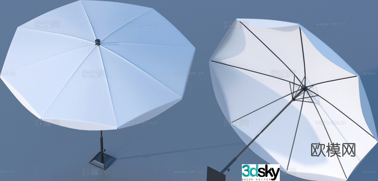 Outdoor parasol swing umbrella folding umbrella 3D model