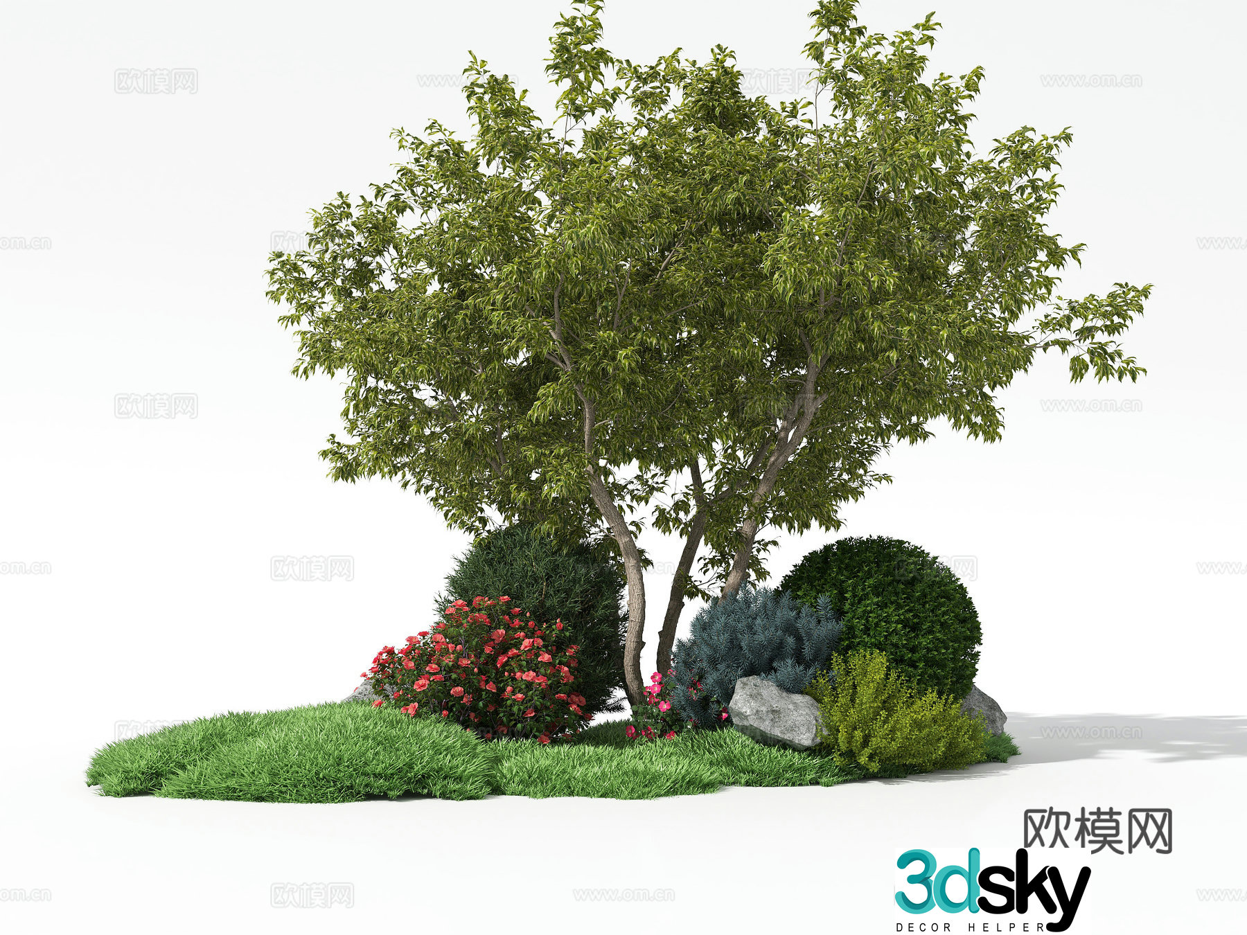 Plant landscaping plant pile 3d model