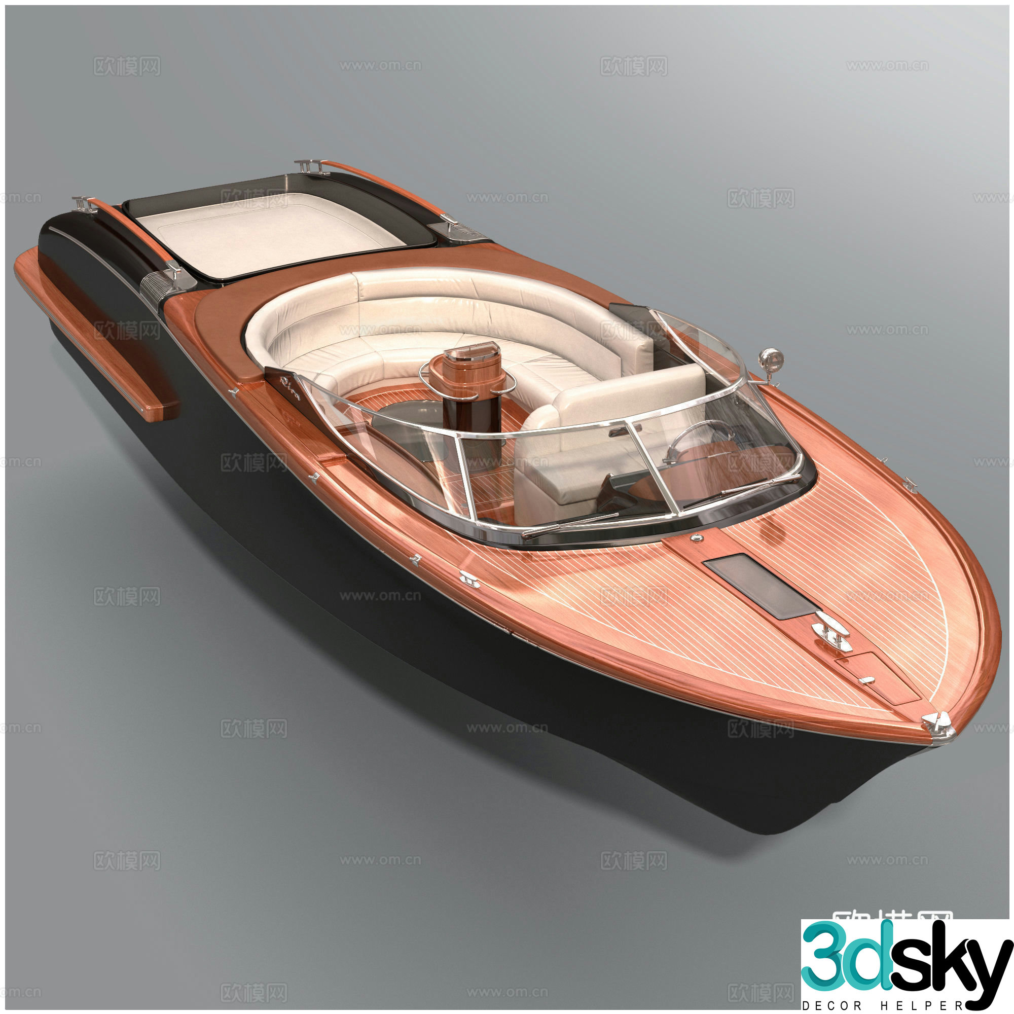 yacht boat 3d model