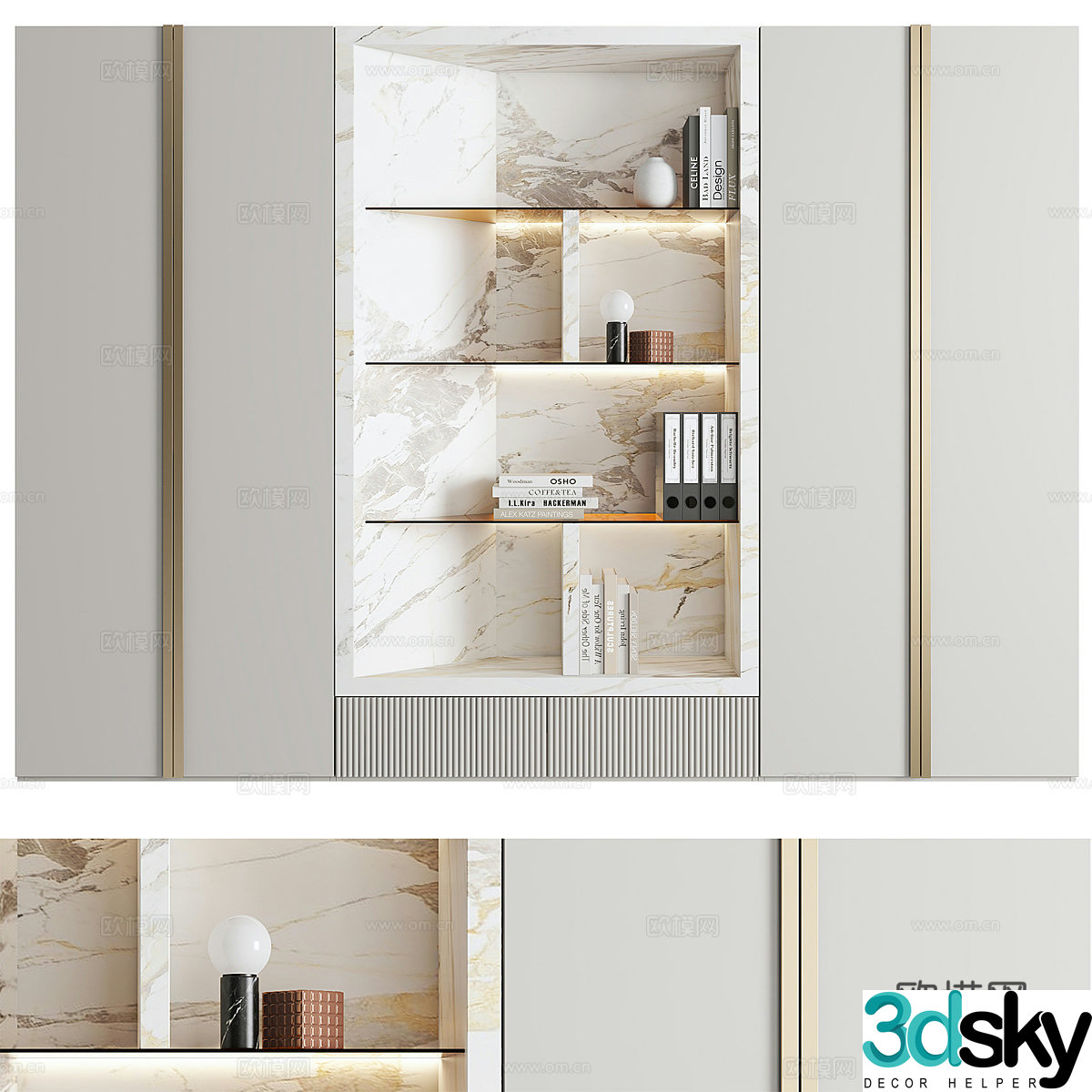 Modern wardrobe 3d model