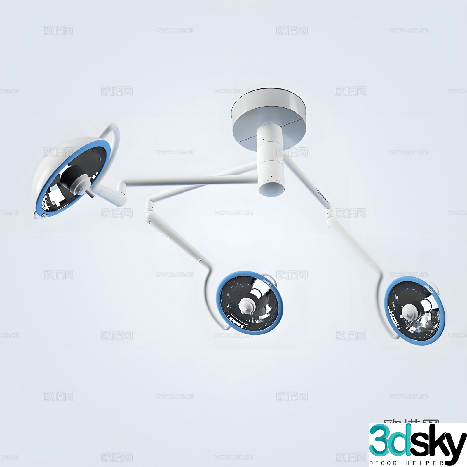 surgical light 3d model