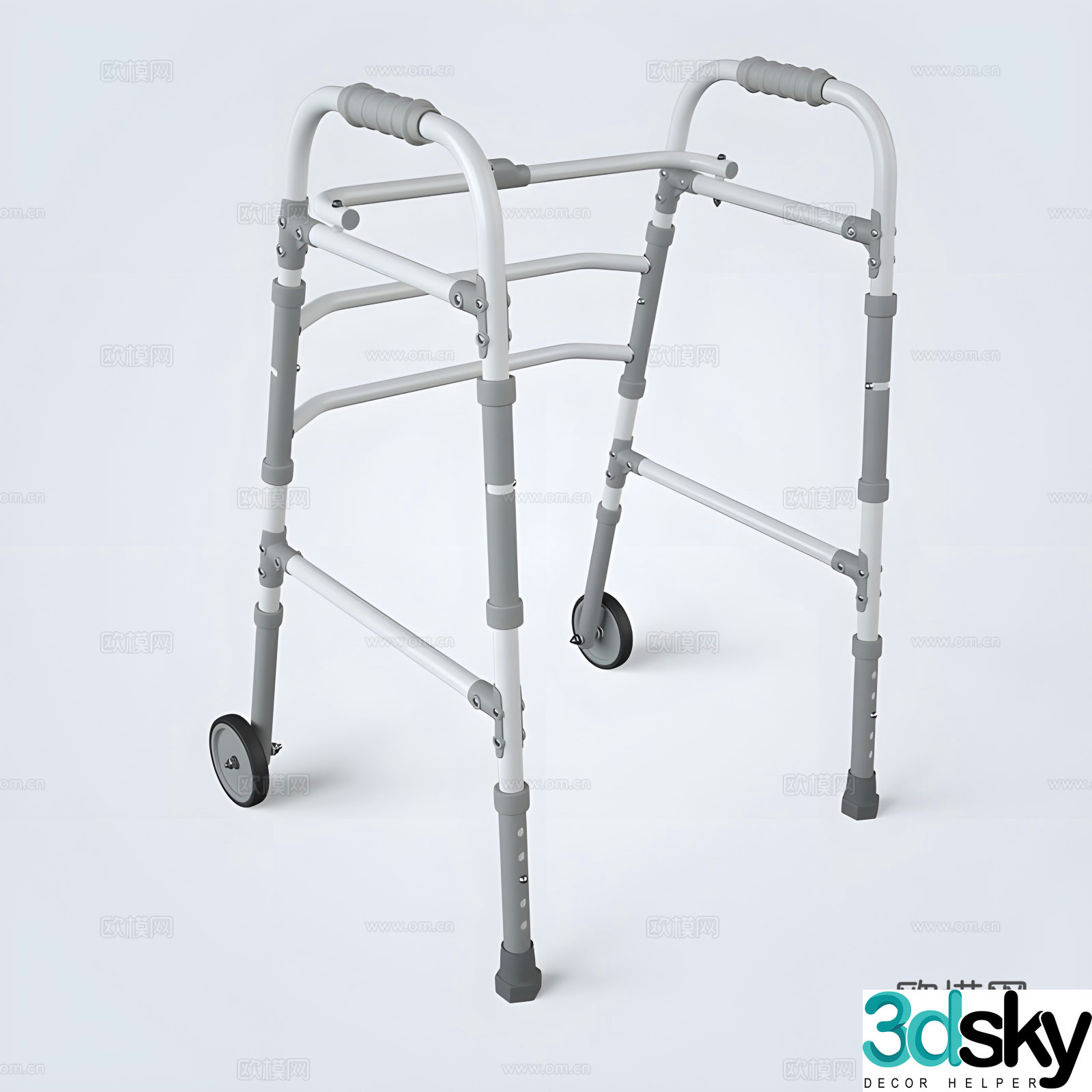 Disability handrail 3d model