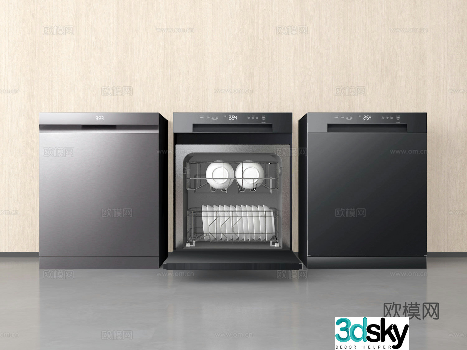 Dishwasher 3d model