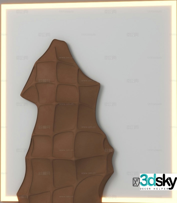 Modern three-dimensional painting abstract painting 3d model