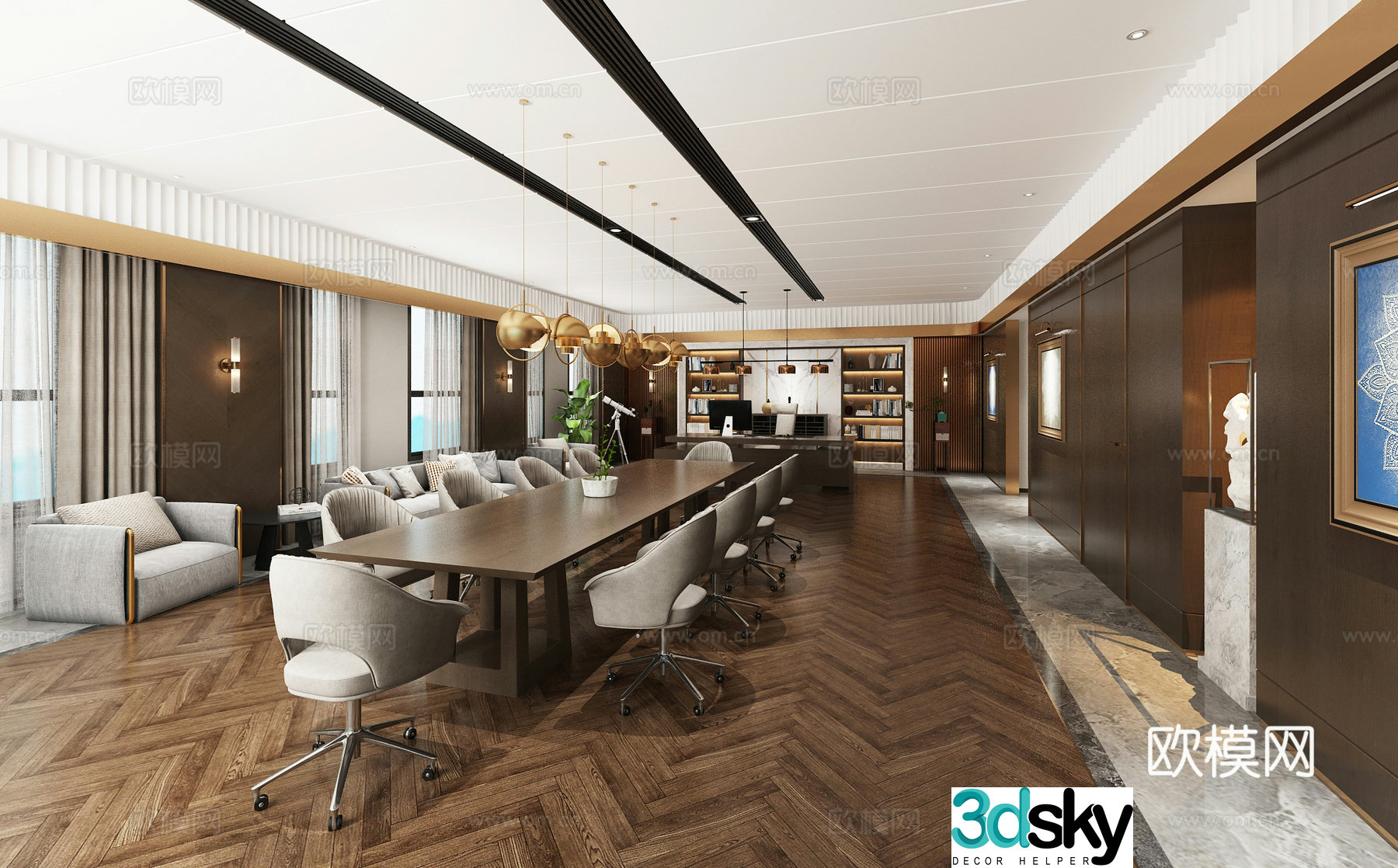 General Manager’s Room Chairman’s Room 3D model
