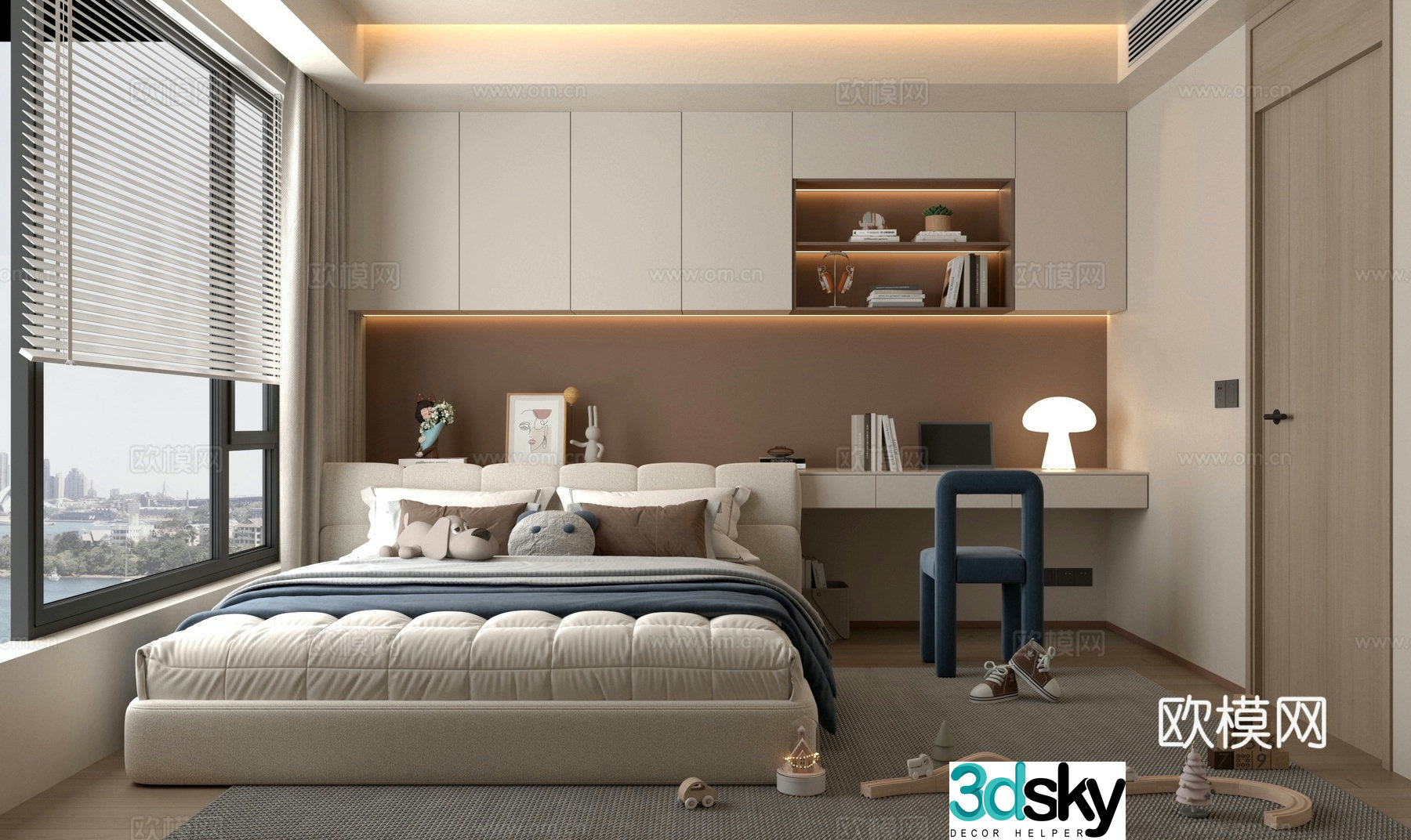 Modern children’s room children’s room 3d model