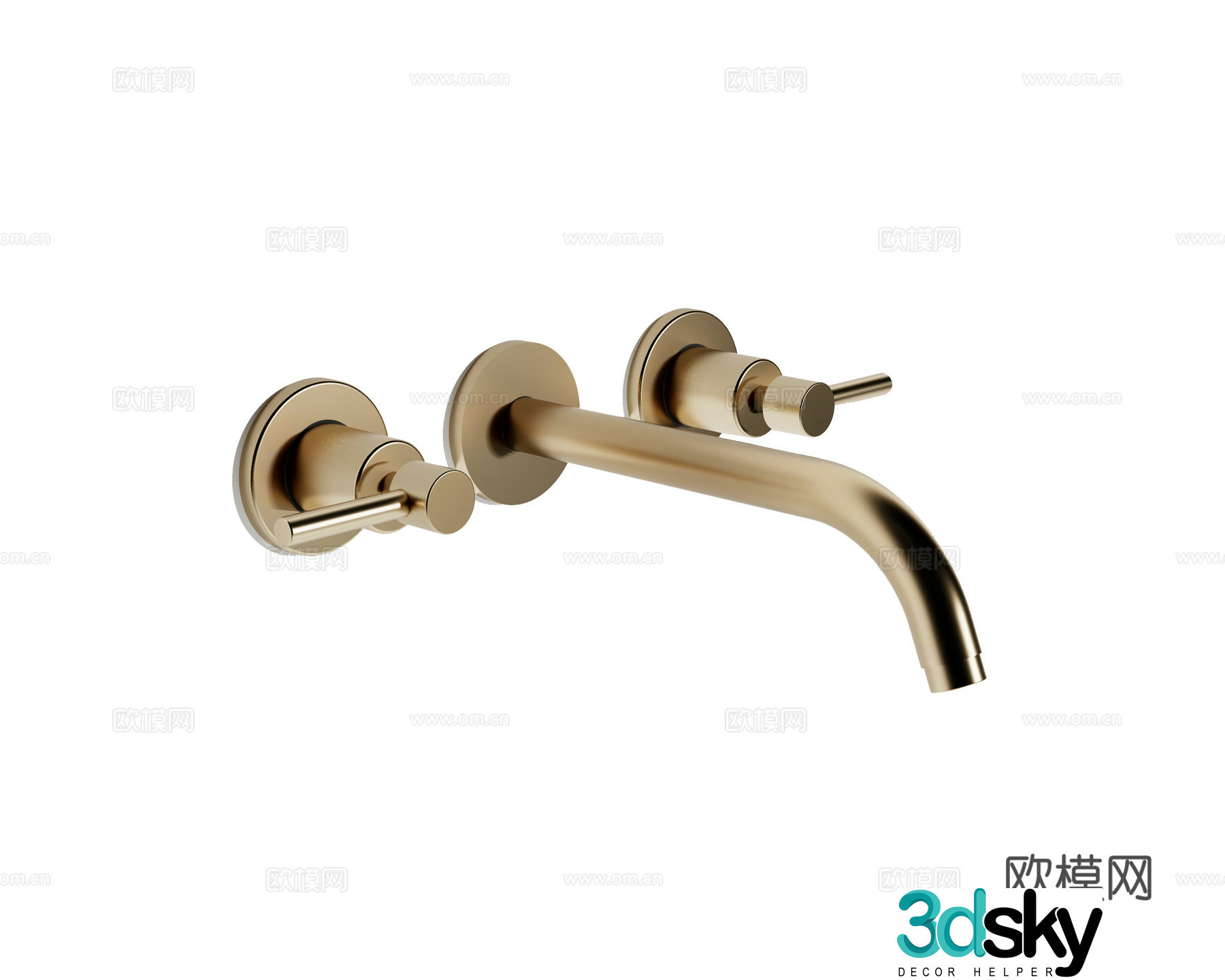 Modern faucet wall outlet faucet 3d model