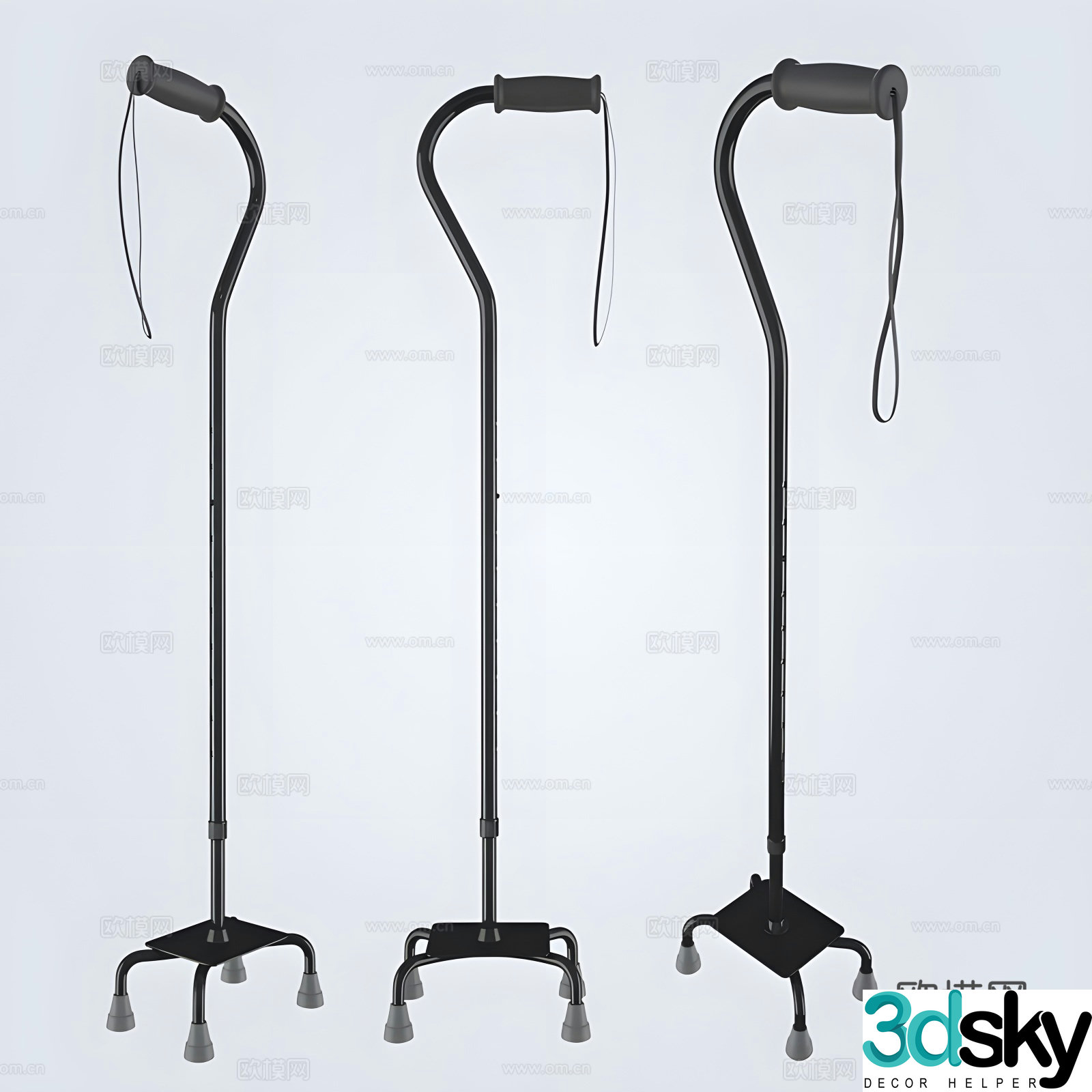 crutch 3d model