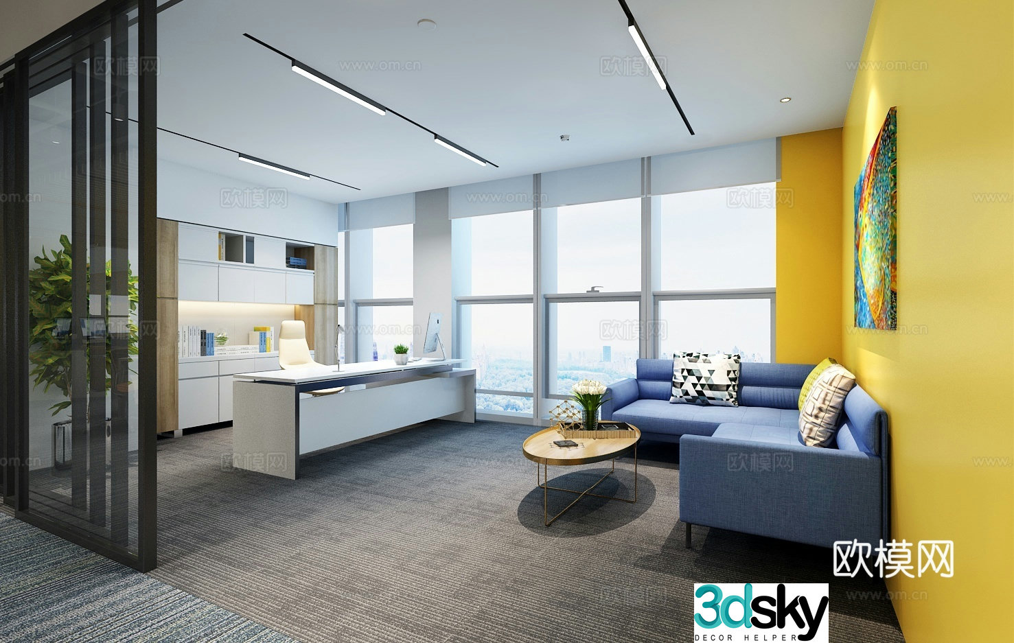 Modern manager’s office manager’s office 3d model