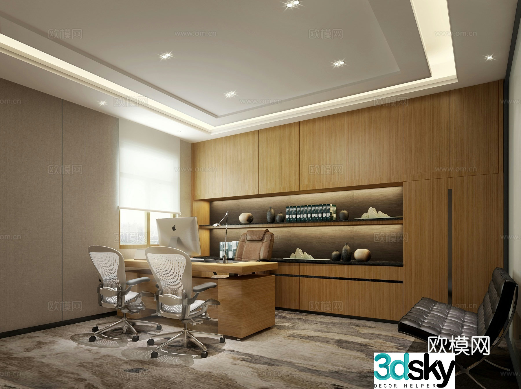 Modern manager’s room supervisor’s room 3d model