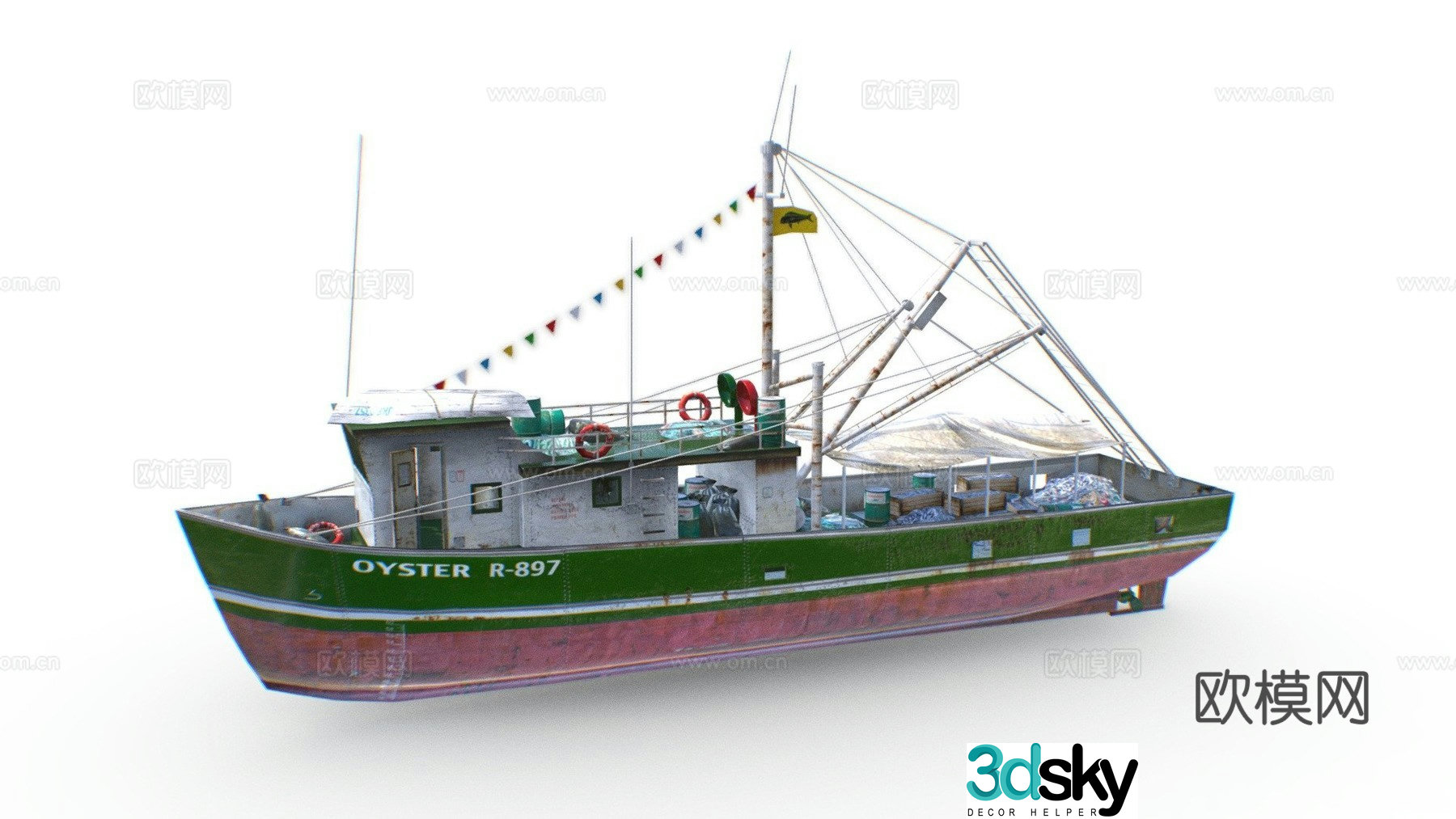 fishing boat 3d model