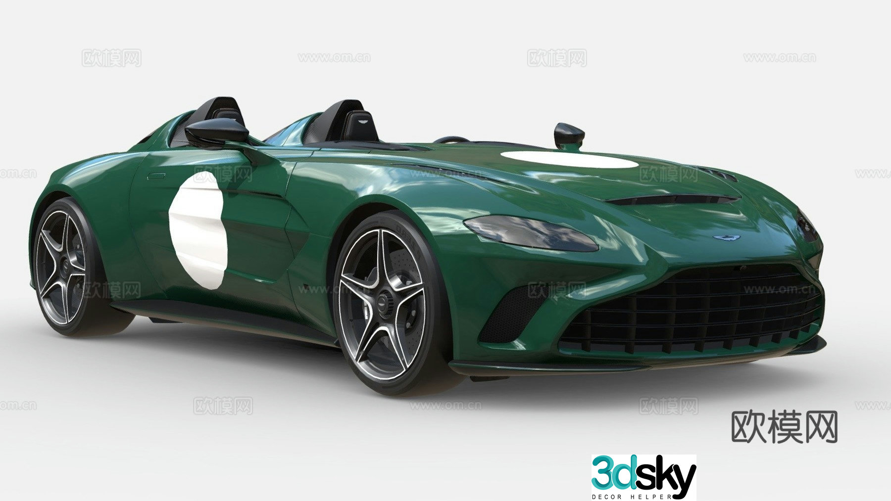 aston martin speedster car sports car 3d model