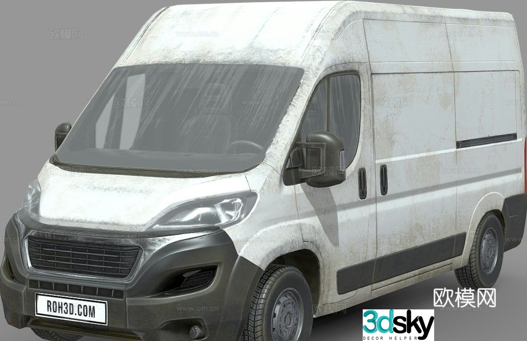 Fiat Ducato van 3d model