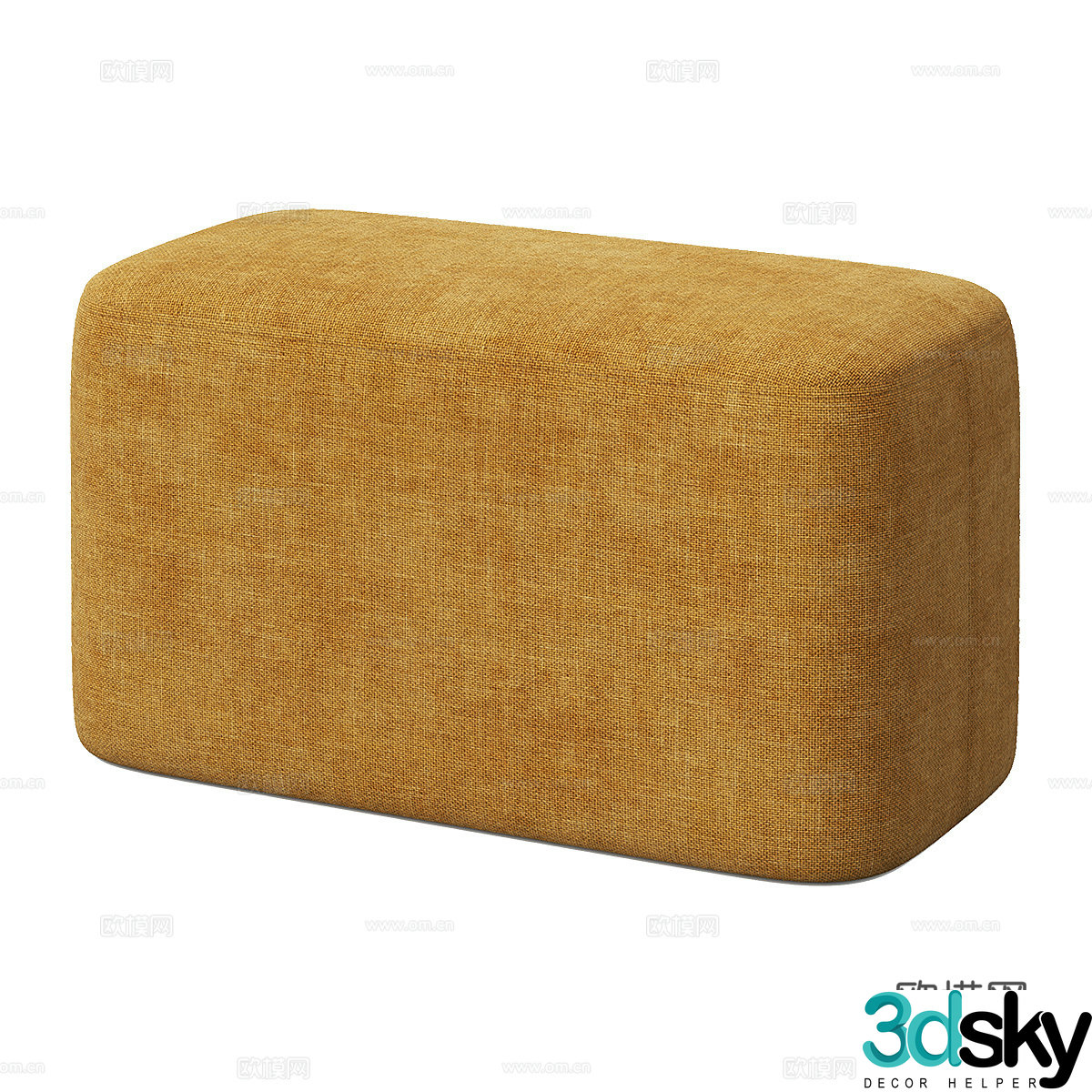 Modern simple low stool sofa stool stool 3d model