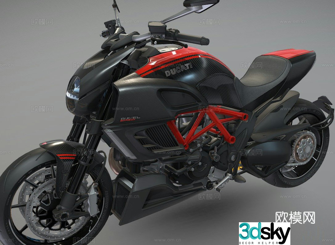 Ducati Diavel motorcycle motorcycle 3d model