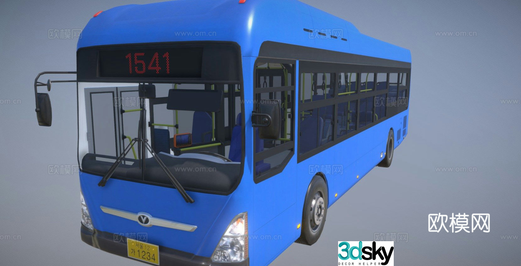 car bus bus 3d model