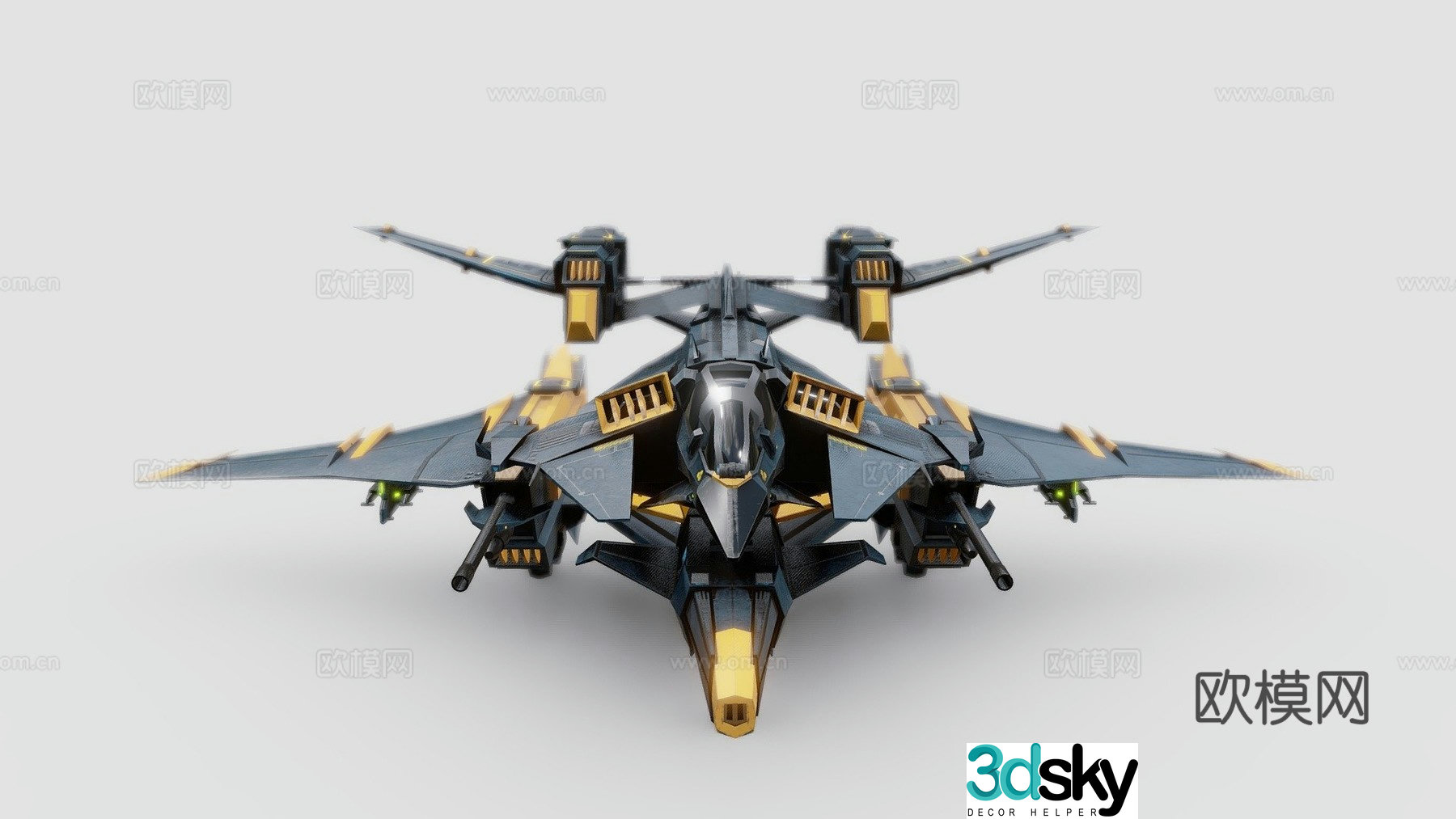 Attack aircraft Starfall 3D model