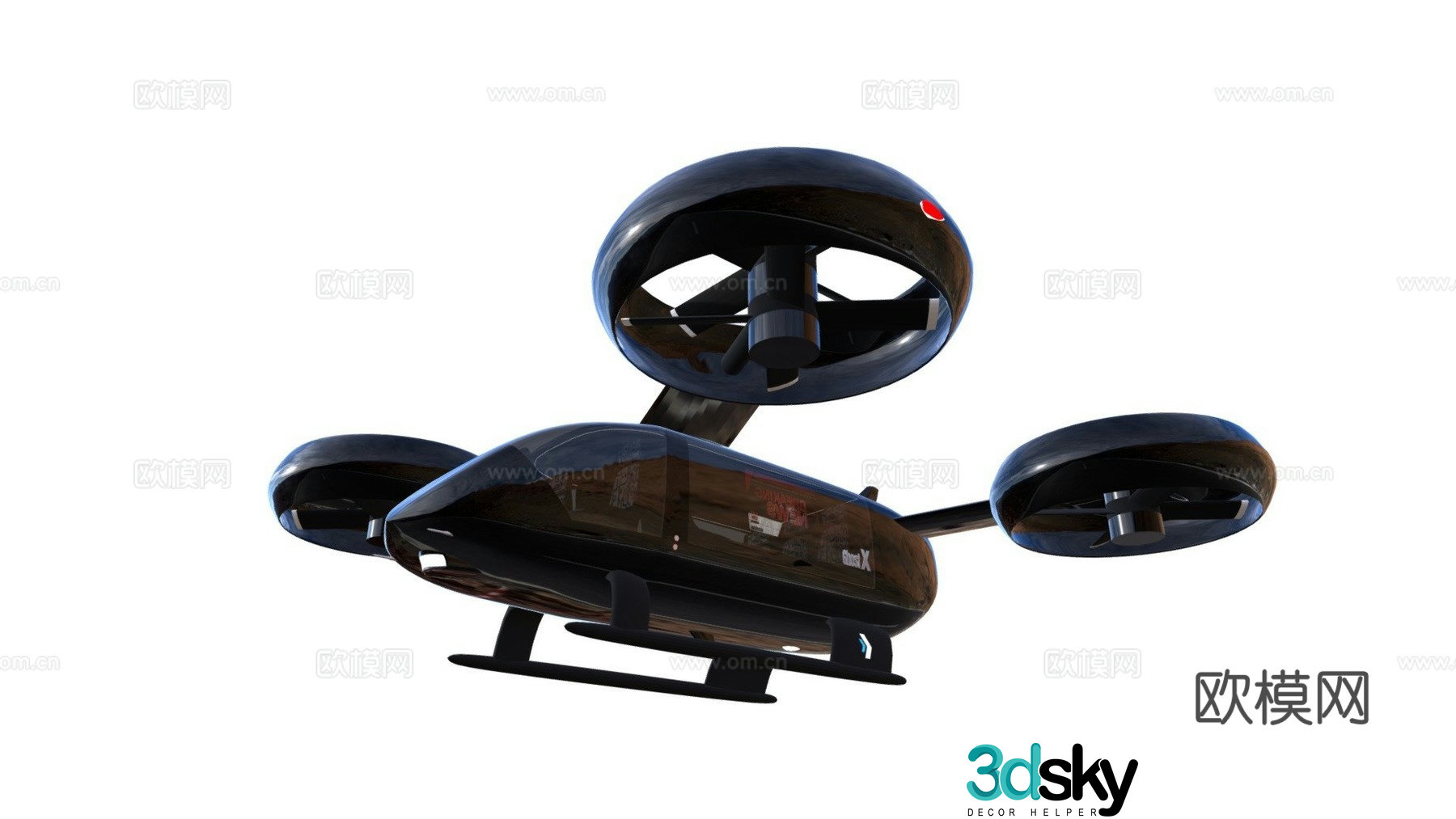 Ghost Plane Future Plane 3d model