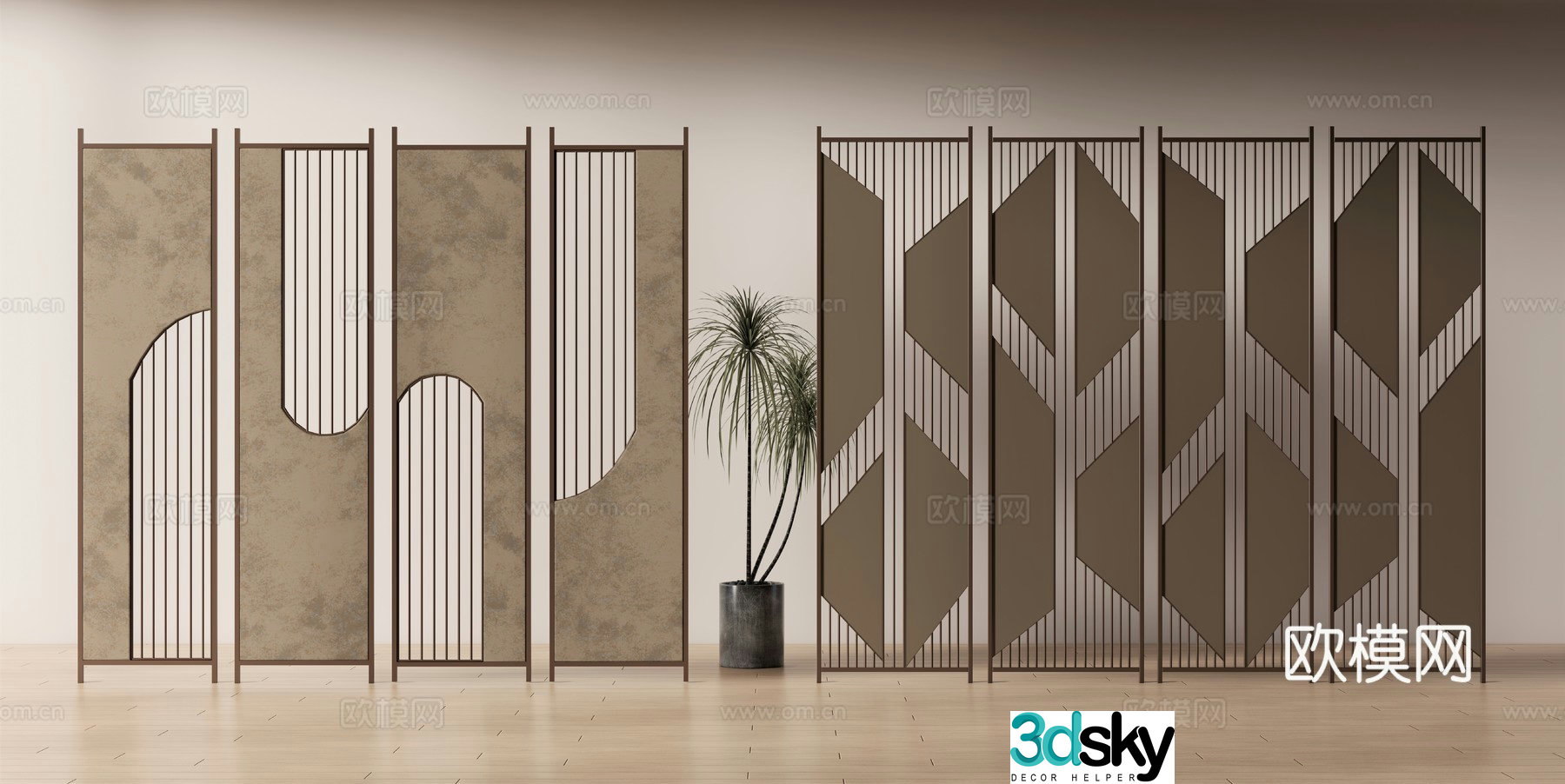 Modern screen 3d model