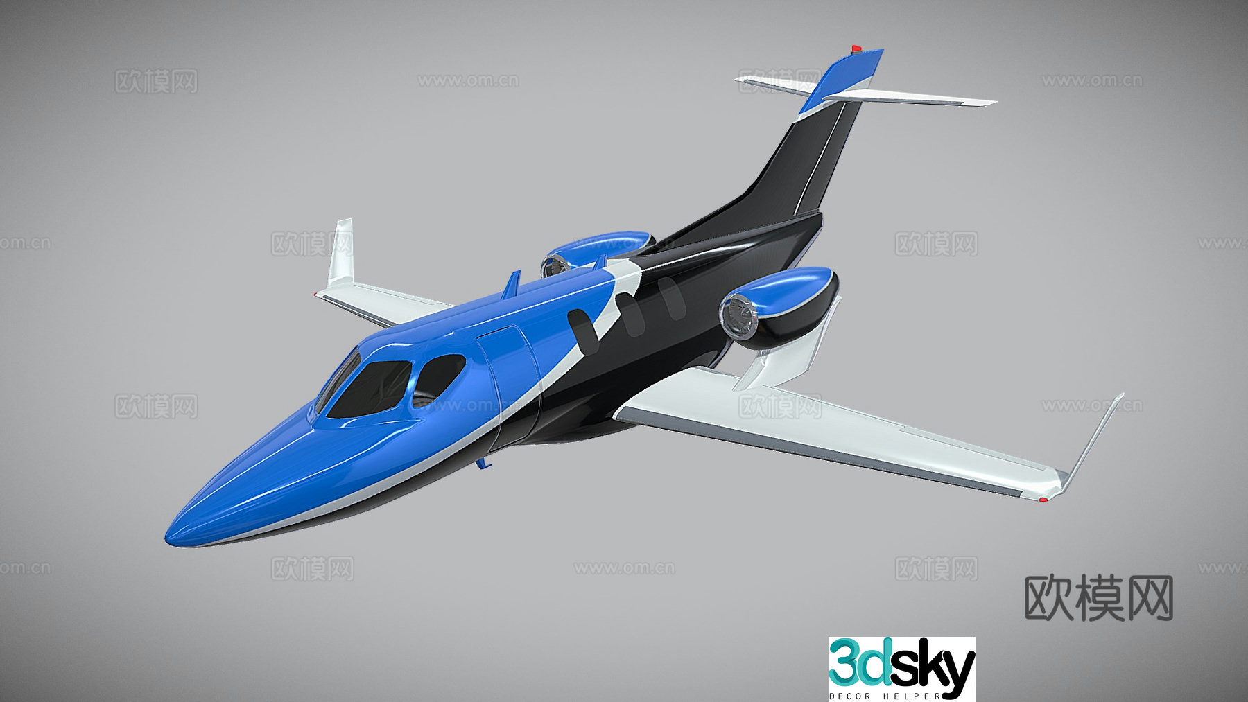 honda private jet 3d model