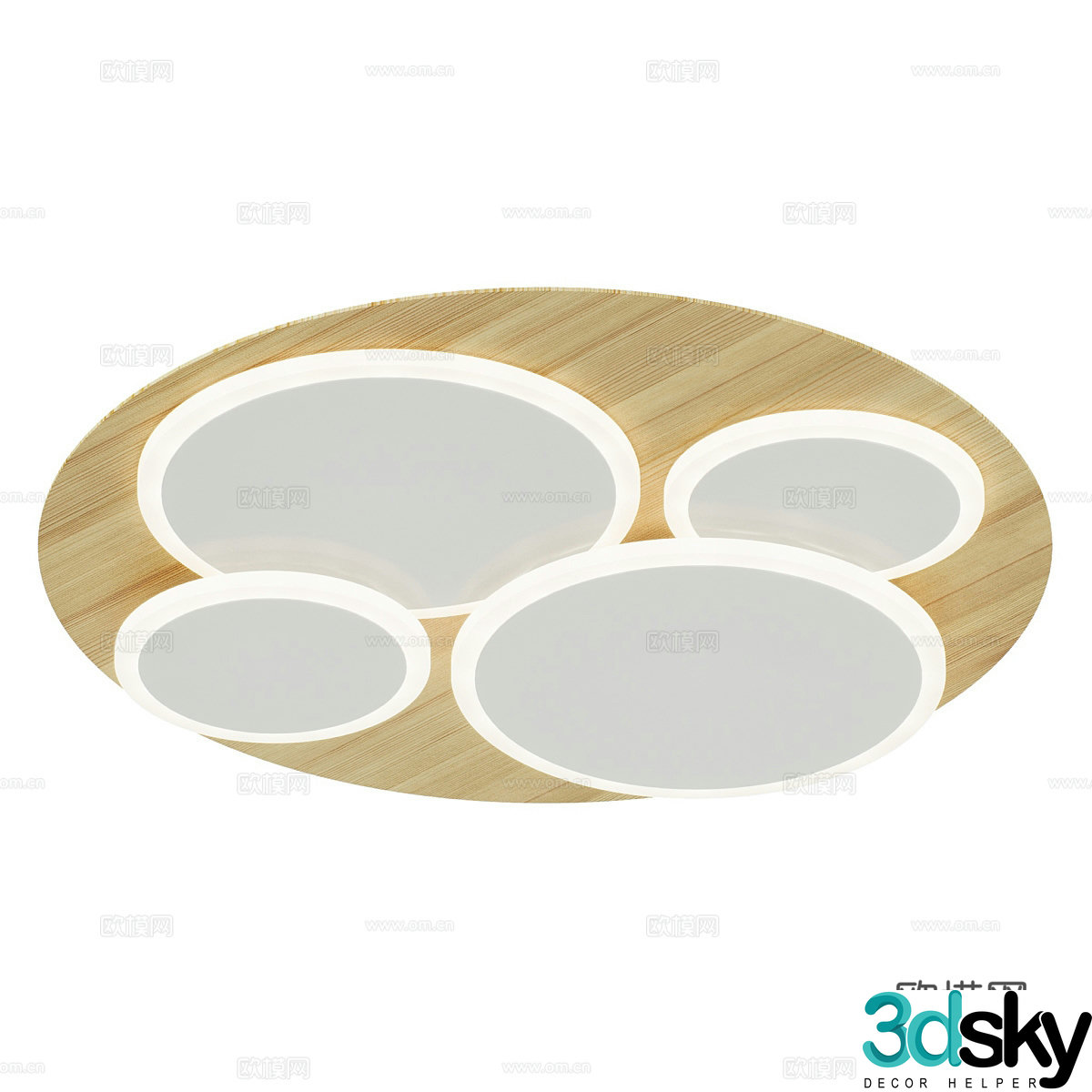 Nordic ceiling lamp bedroom lamp 3d model