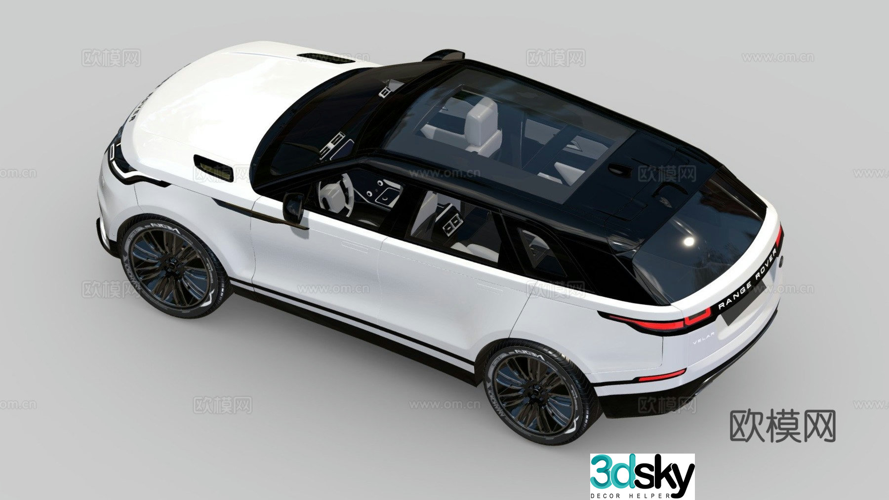 Range Rover Velar car sedan 3d model