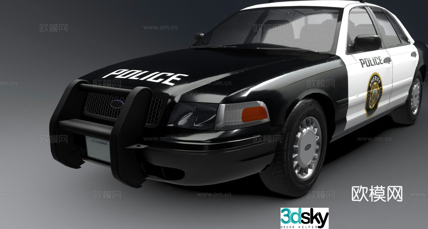 police car 3d model