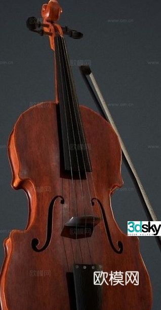 String instrument violin 3d model