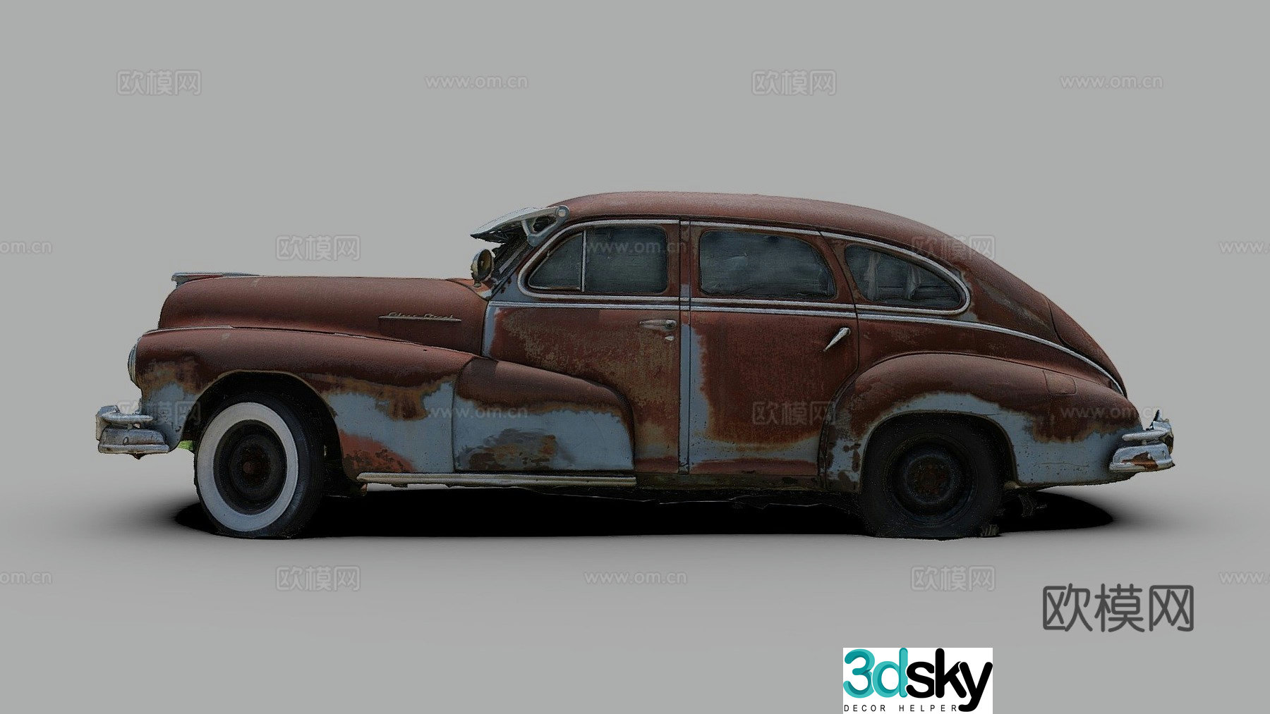 pontiac car sedan 3d model