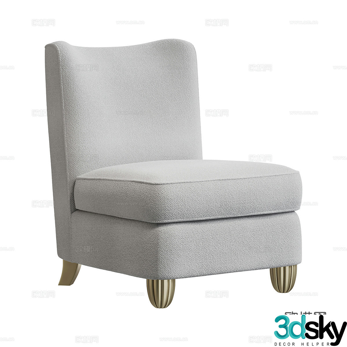 Simple single sofa sofa chair 3d model