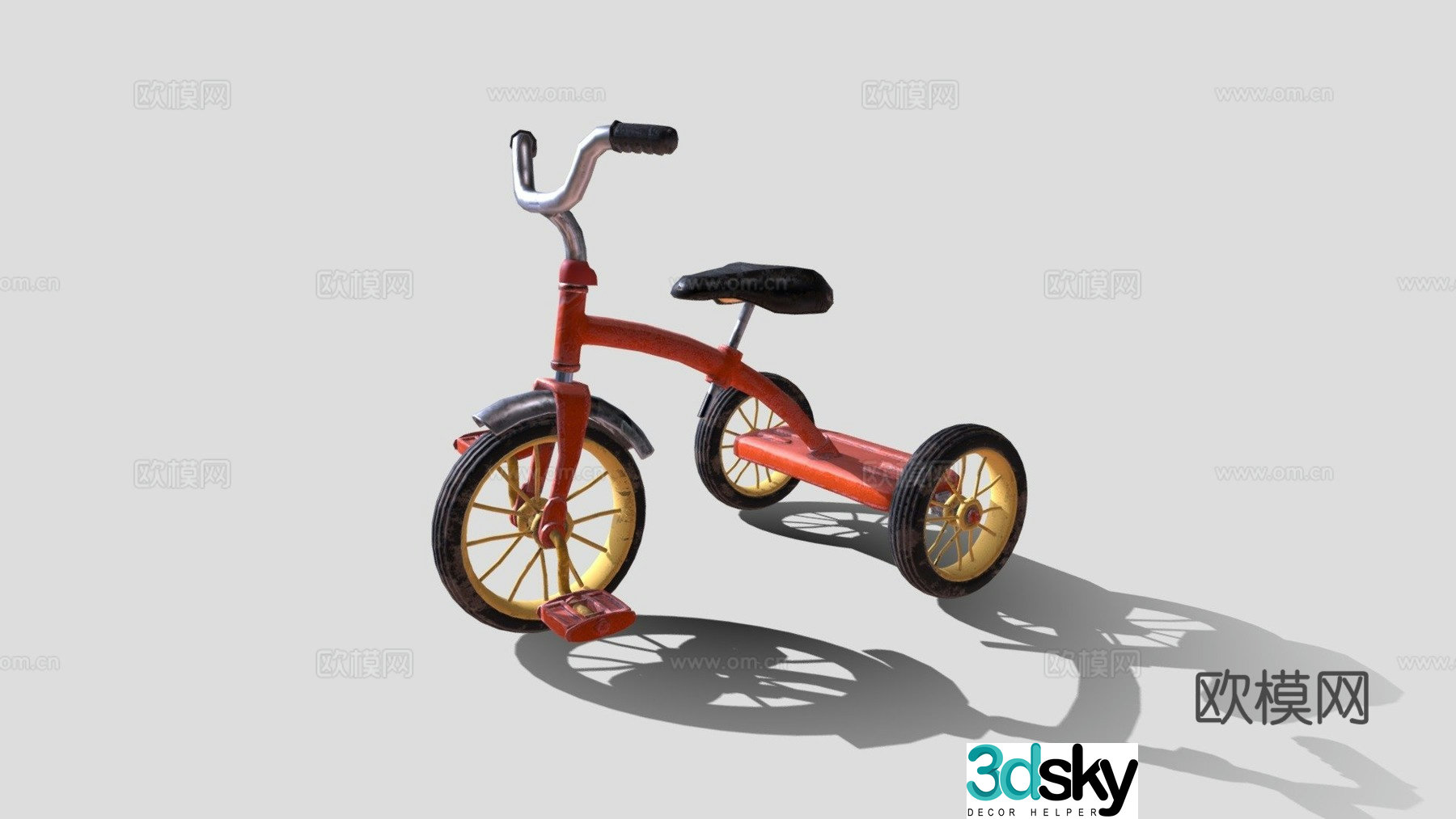 tricycle bicycle 3d model