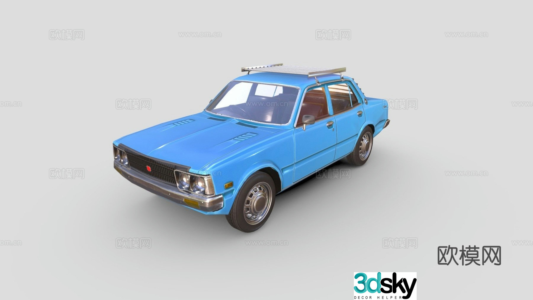 3d model of toyota crown sedan