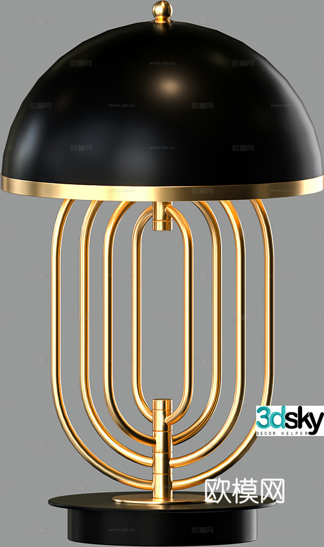 Light luxury table lamp 3D model
