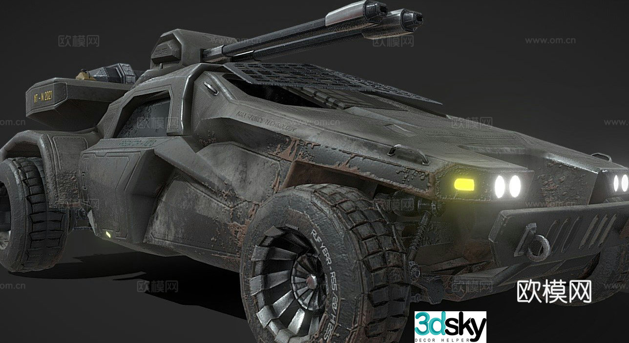 Predator LTA military vehicle tank armored vehicle 3d model