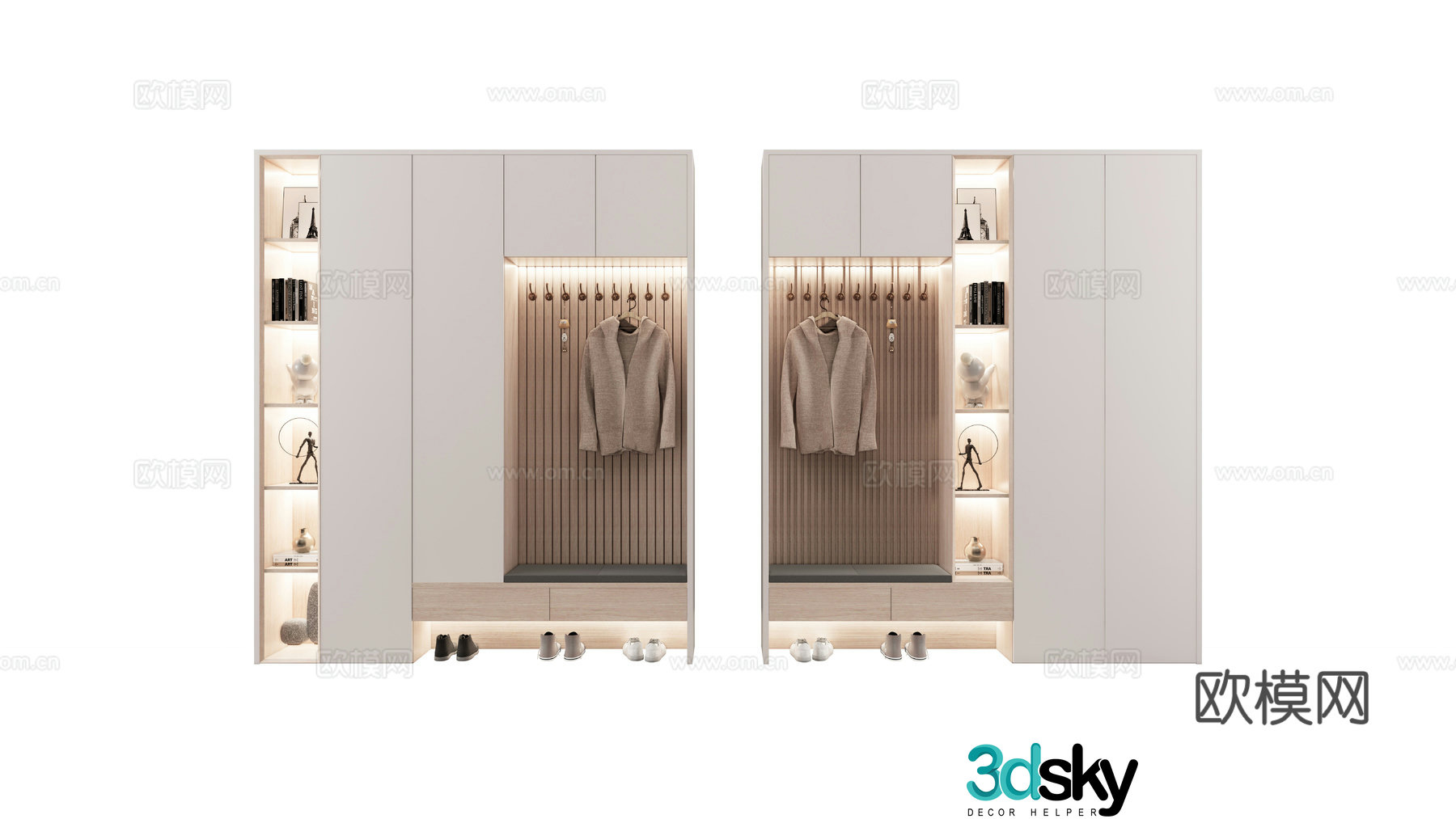 Entry shoe cabinet Entrance shoe cabinet 3D model