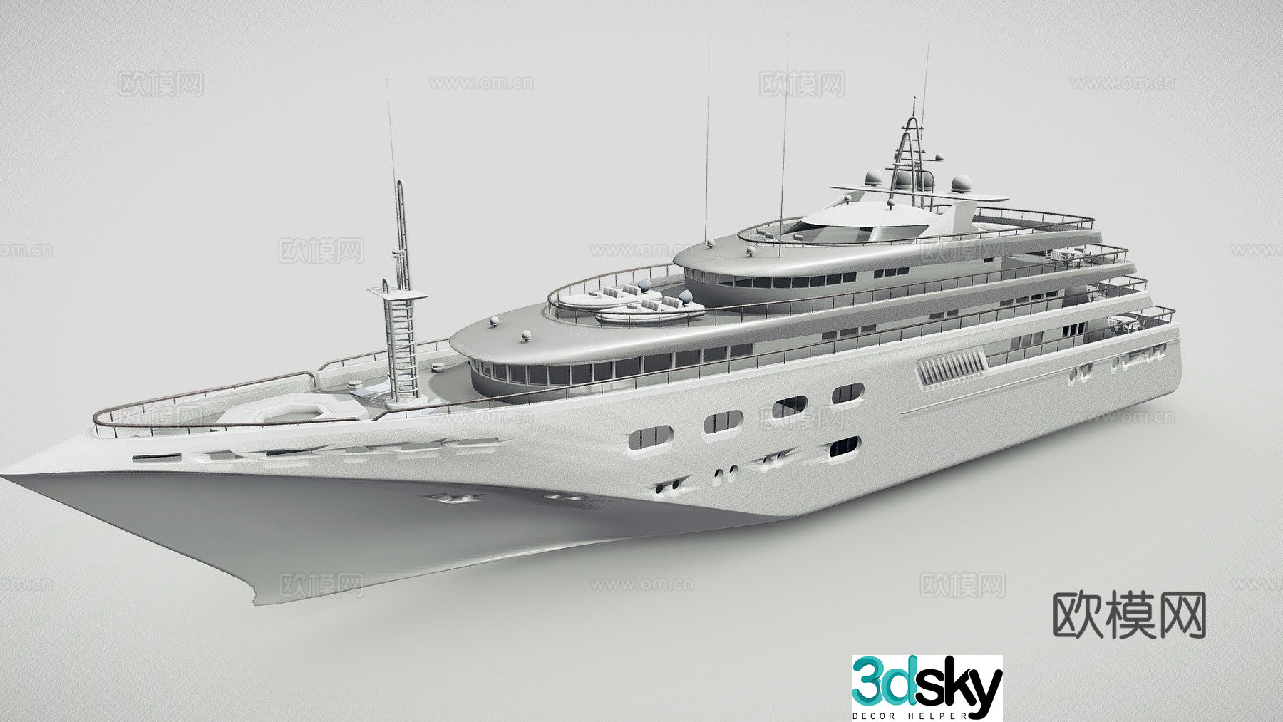 ship ship passenger ship 3d model