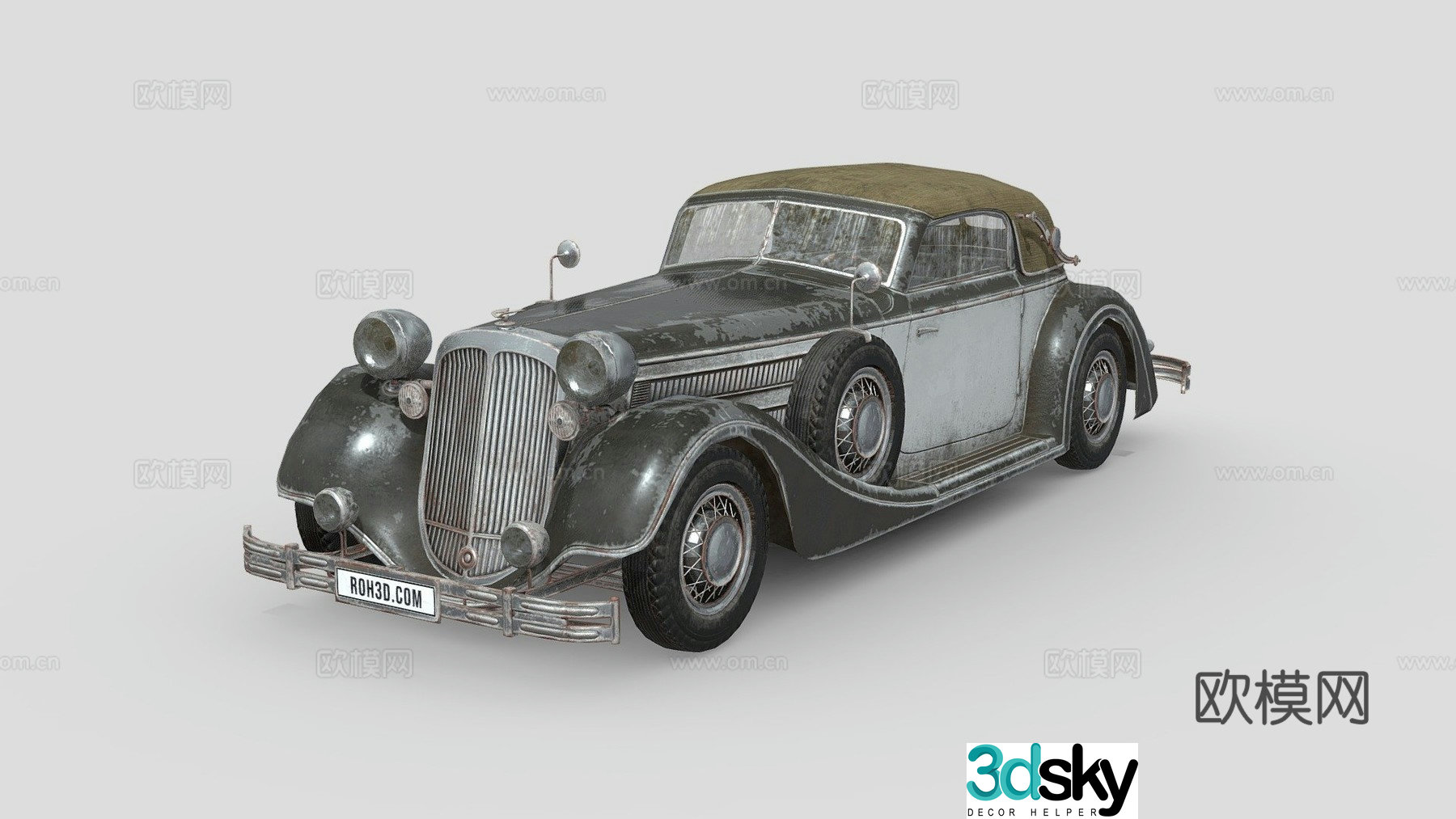 car convertible 19373d model