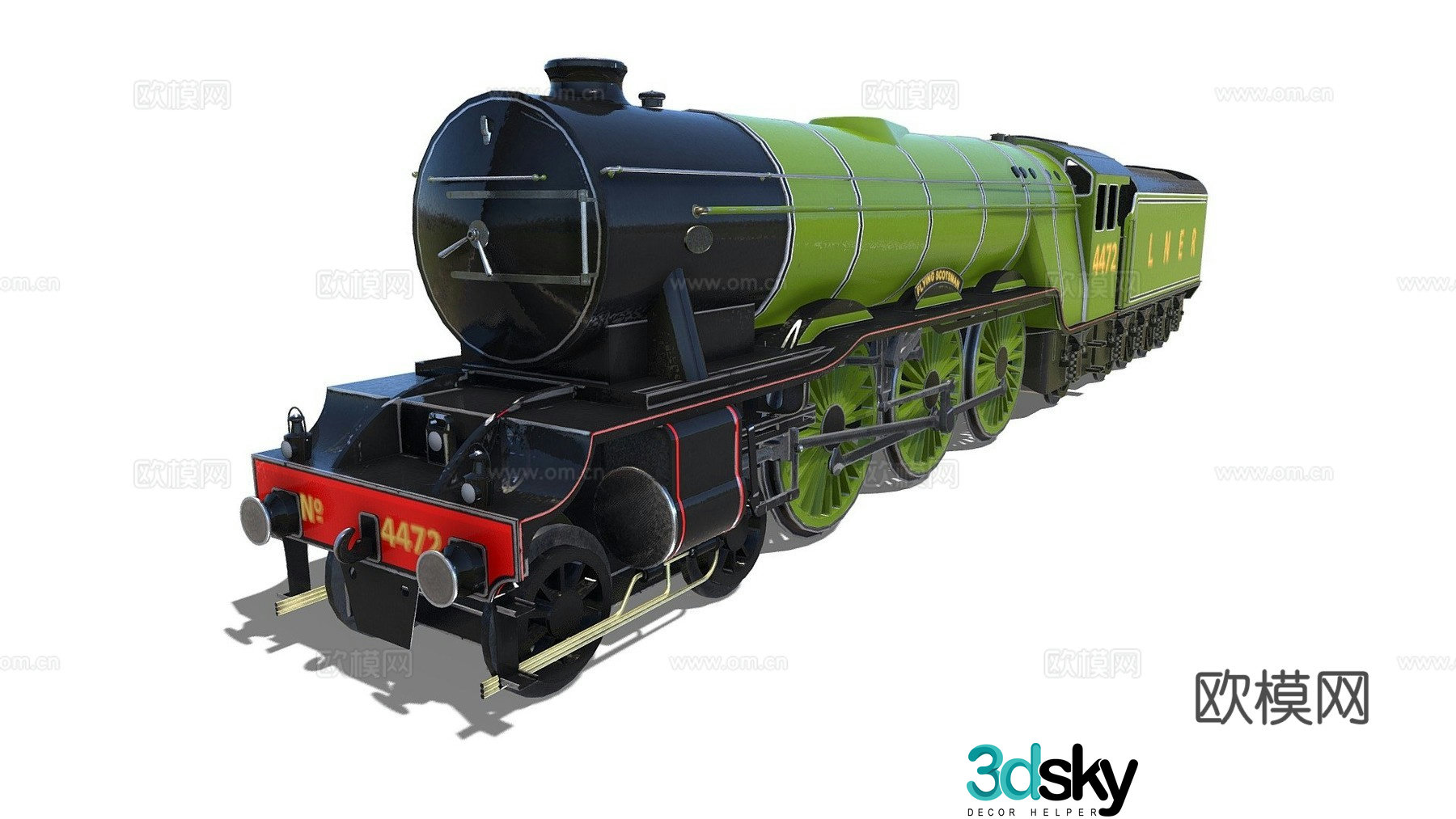 Renault Caravella train rail train 3d model