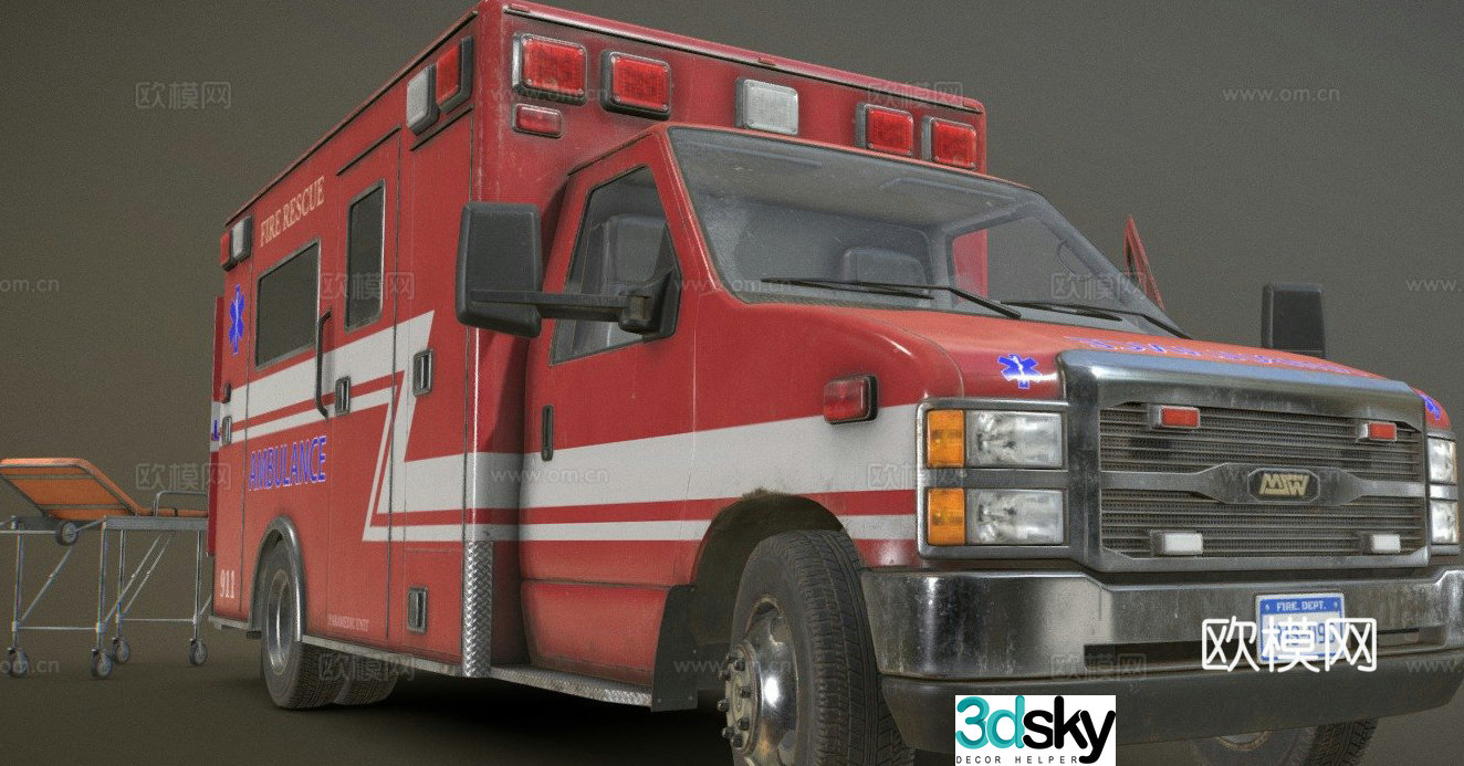 ambulance 3d model