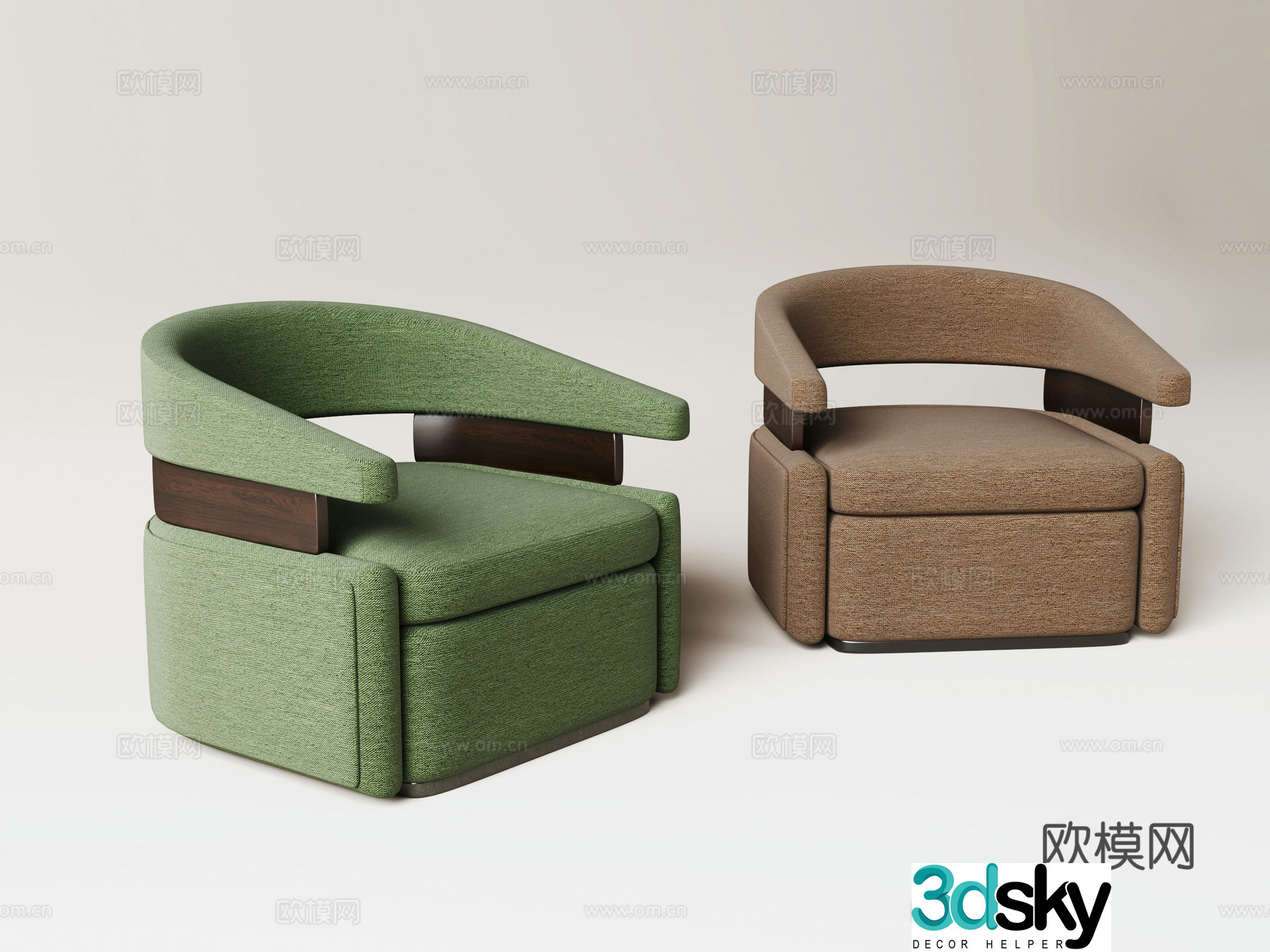 Single sofa 3d model
