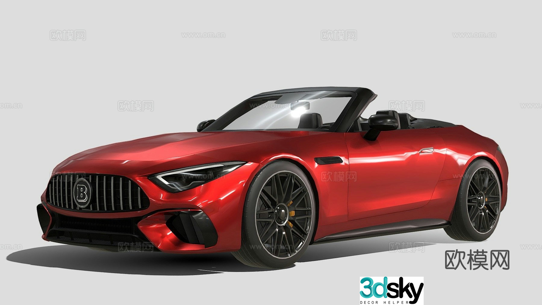 Mercedes SL 63 AMG 2022 car sports car 3d model
