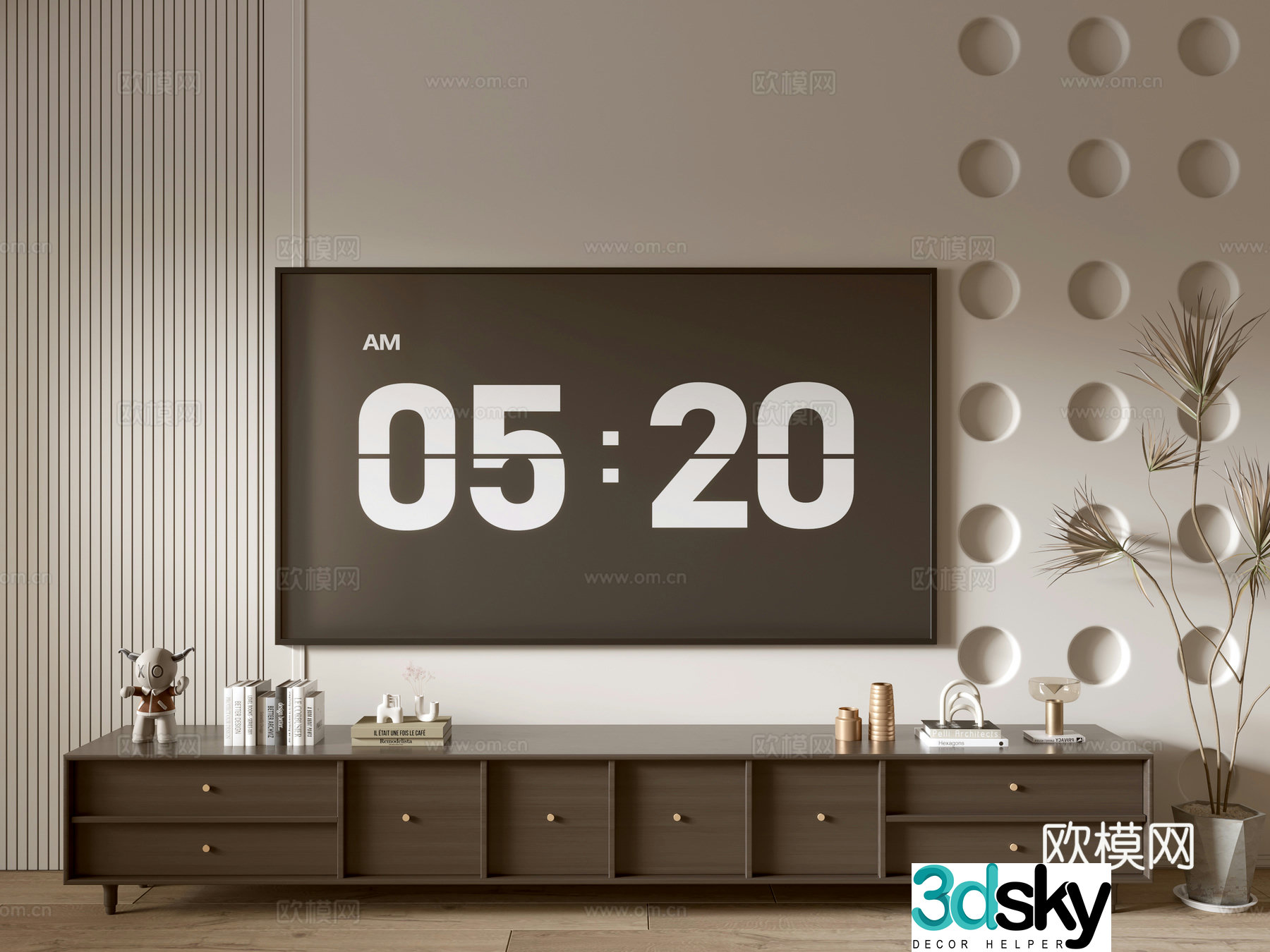 Modern TV cabinet 3d model