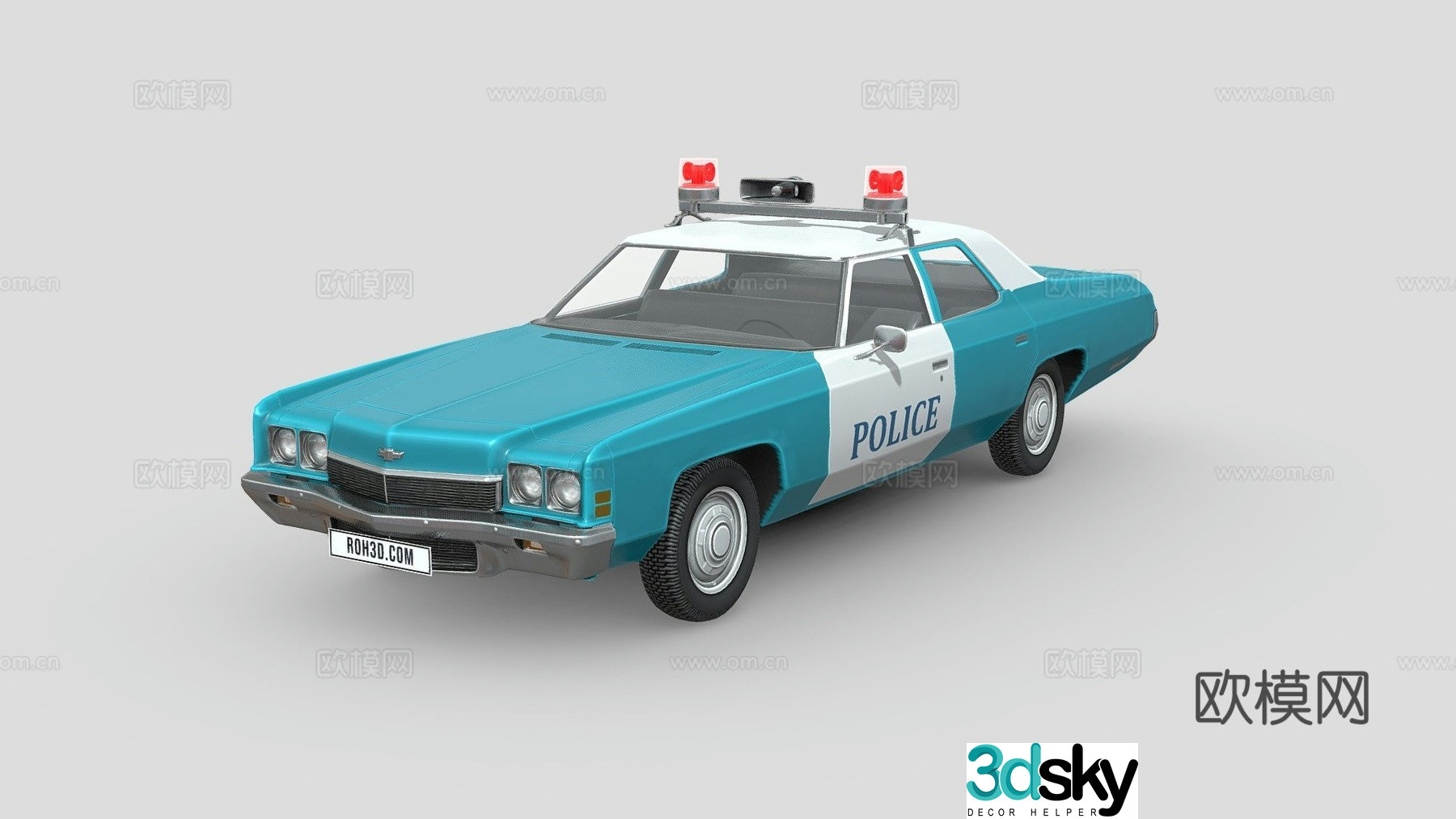 Chevrolet Impala Mk5 police car 3d model