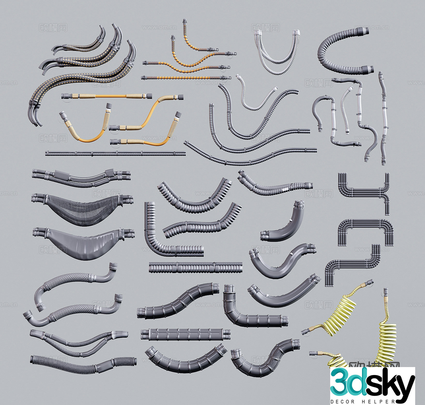 Cable data cable network cable plug 3d model