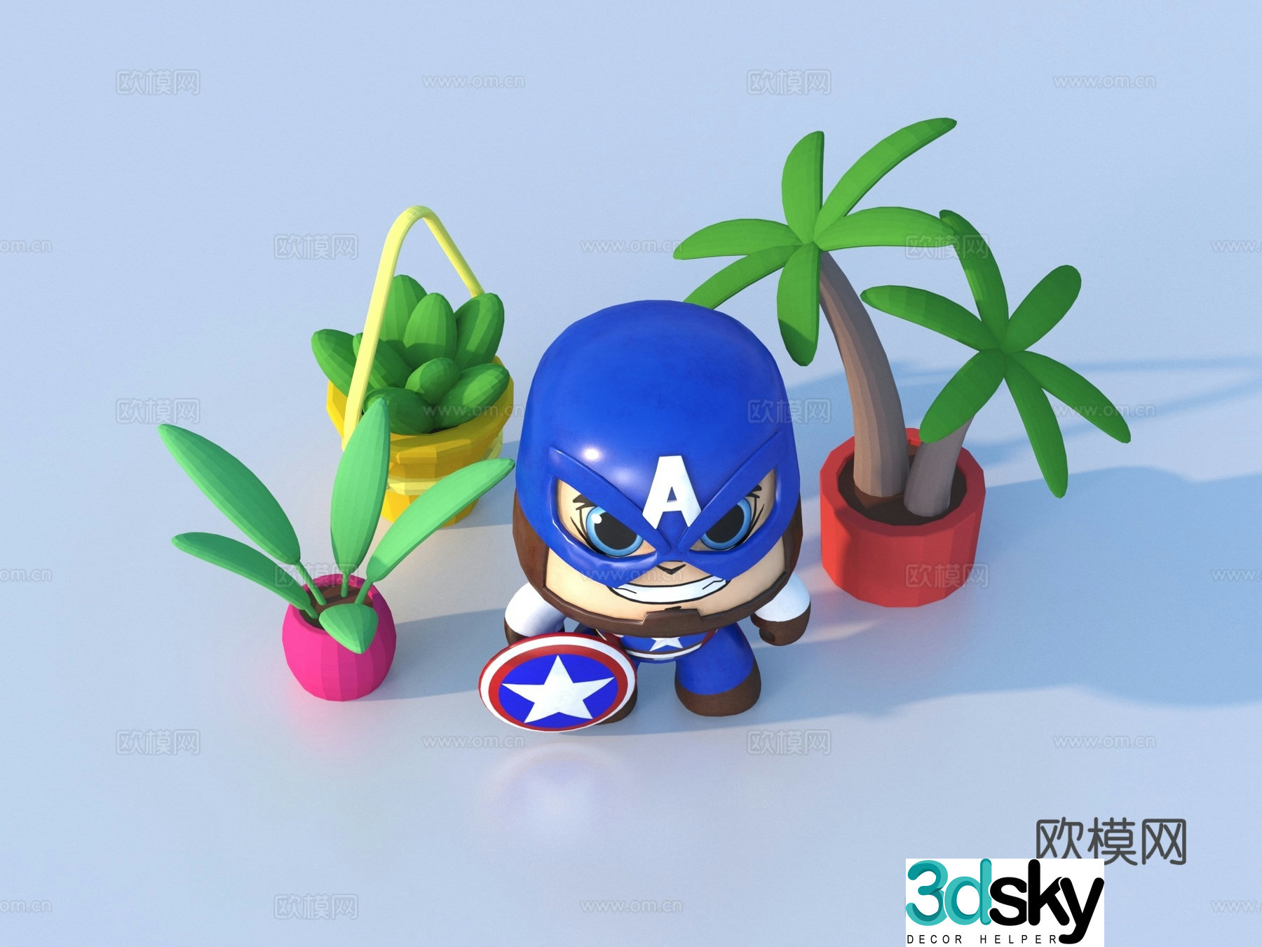 Cartoon Toy Children’s Toy Figure 3D Model