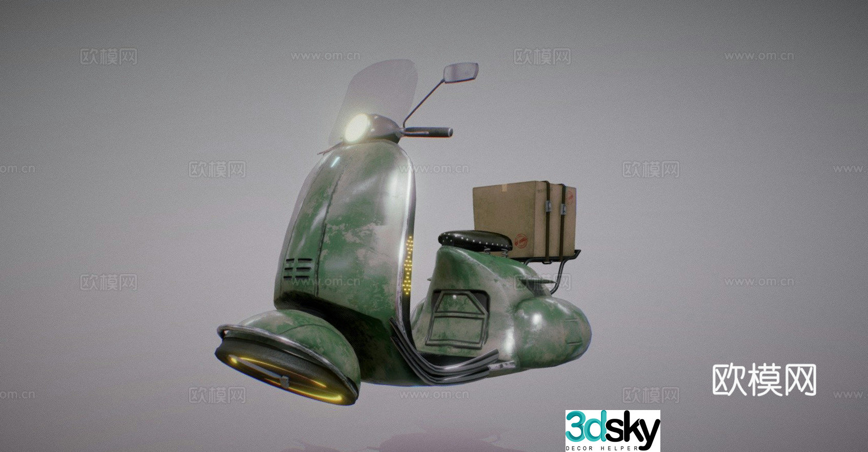 motorcycle scooter 3d model