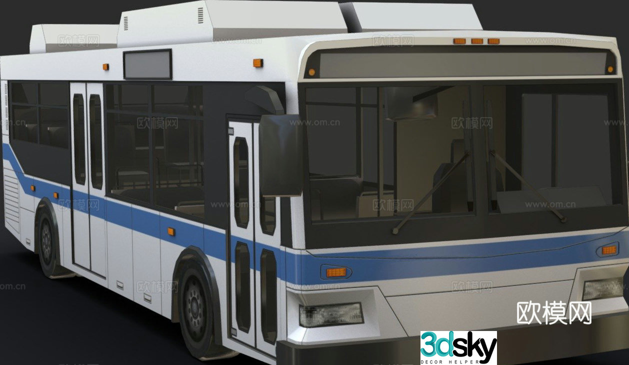 bus car 3d model